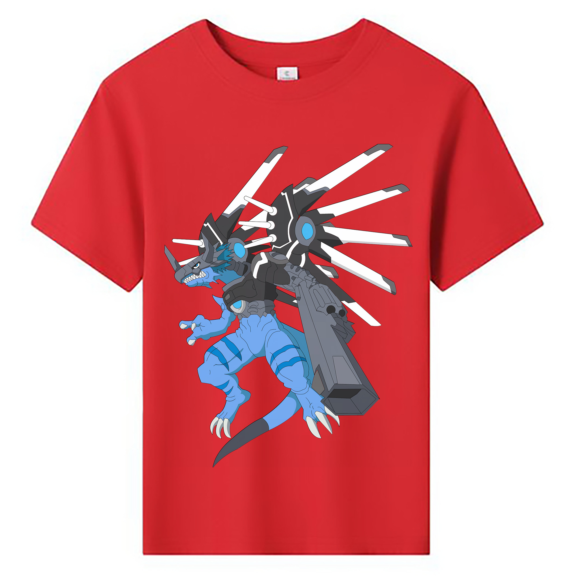 （画像用） Digimon デジタルモンスター/デジモン 綿100％キッズTシャツ（フロントプリント）