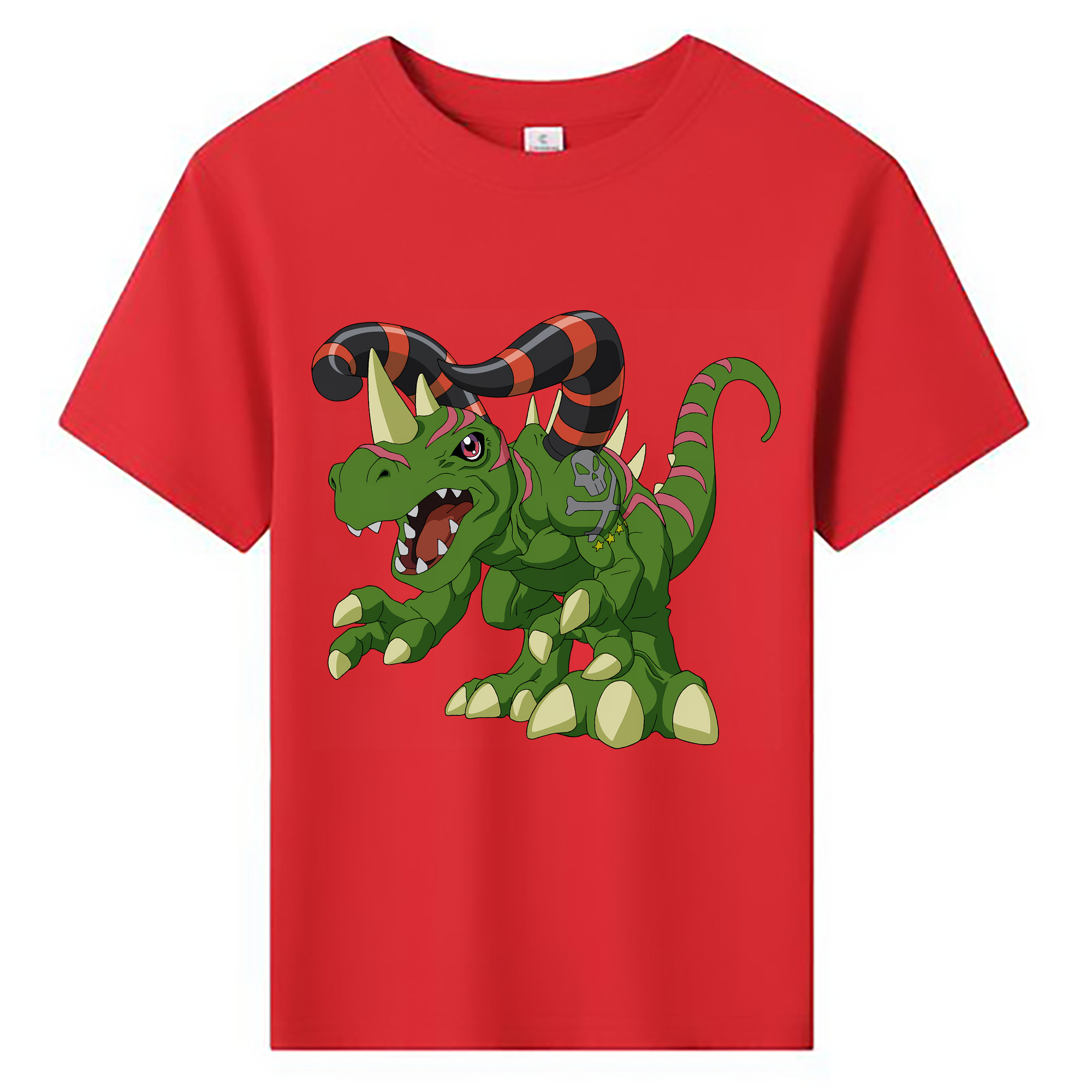 （画像用） Digimon デジタルモンスター/デジモン 綿100％キッズTシャツ（フロントプリント）