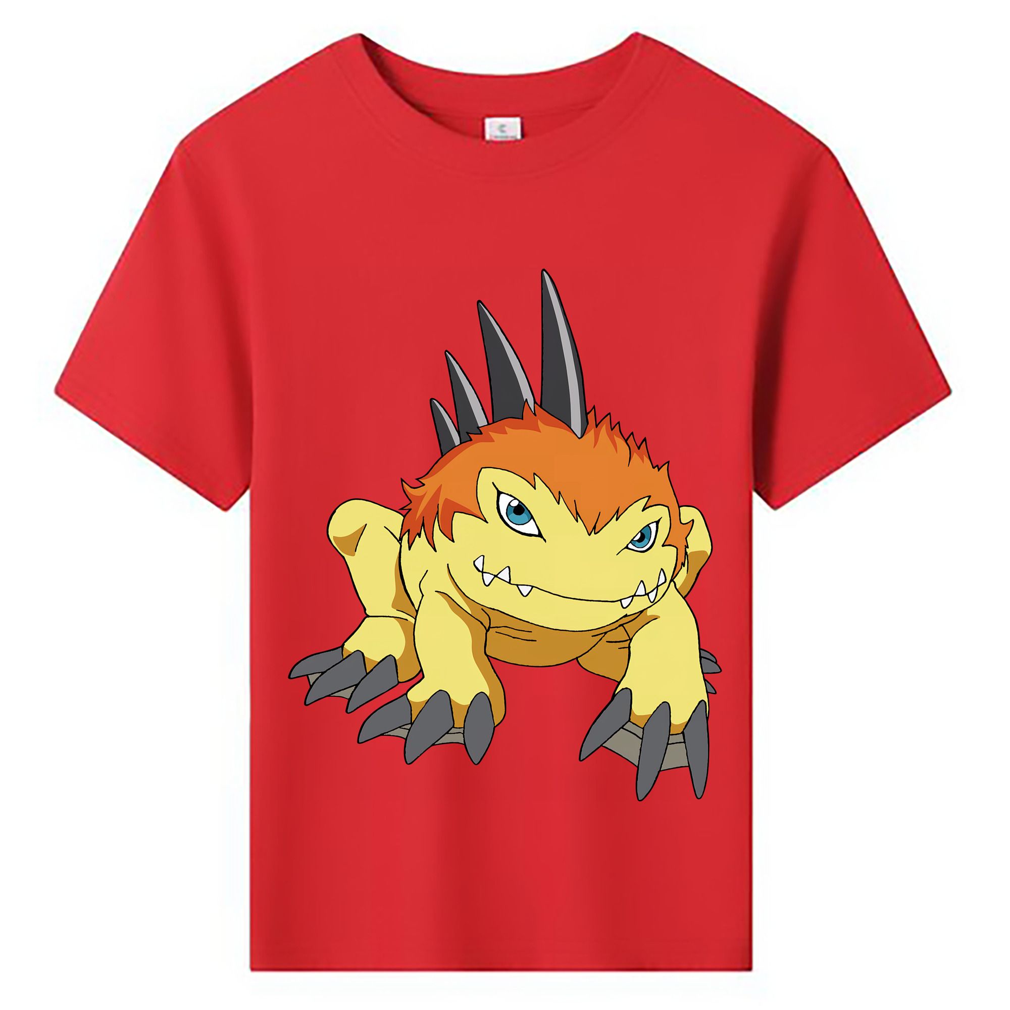 （画像用） Digimon デジタルモンスター/デジモン 綿100％キッズTシャツ（フロントプリント）