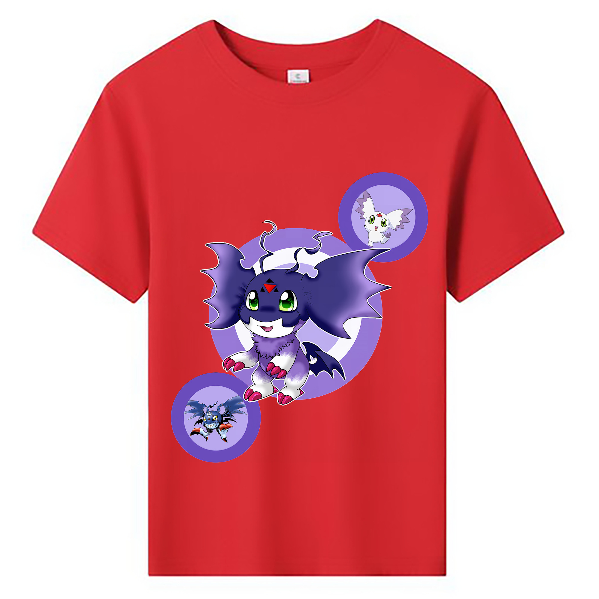 （画像用） Digimon デジタルモンスター/デジモン 綿100％キッズTシャツ（フロントプリント）