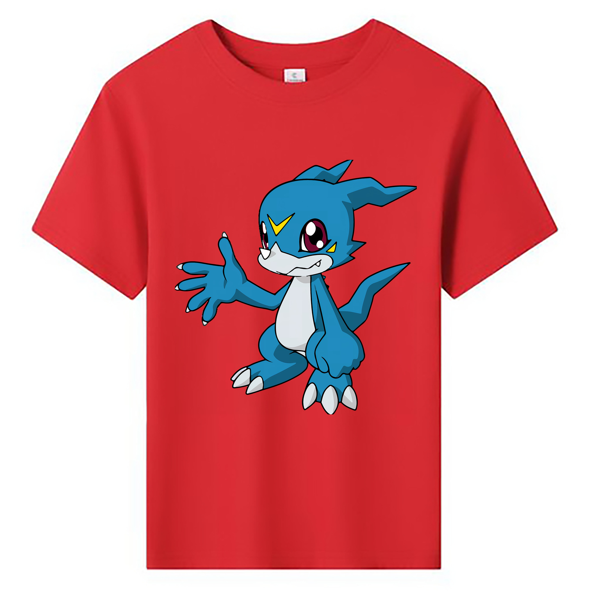 （画像用） Digimon デジタルモンスター/デジモン 綿100％キッズTシャツ（フロントプリント）