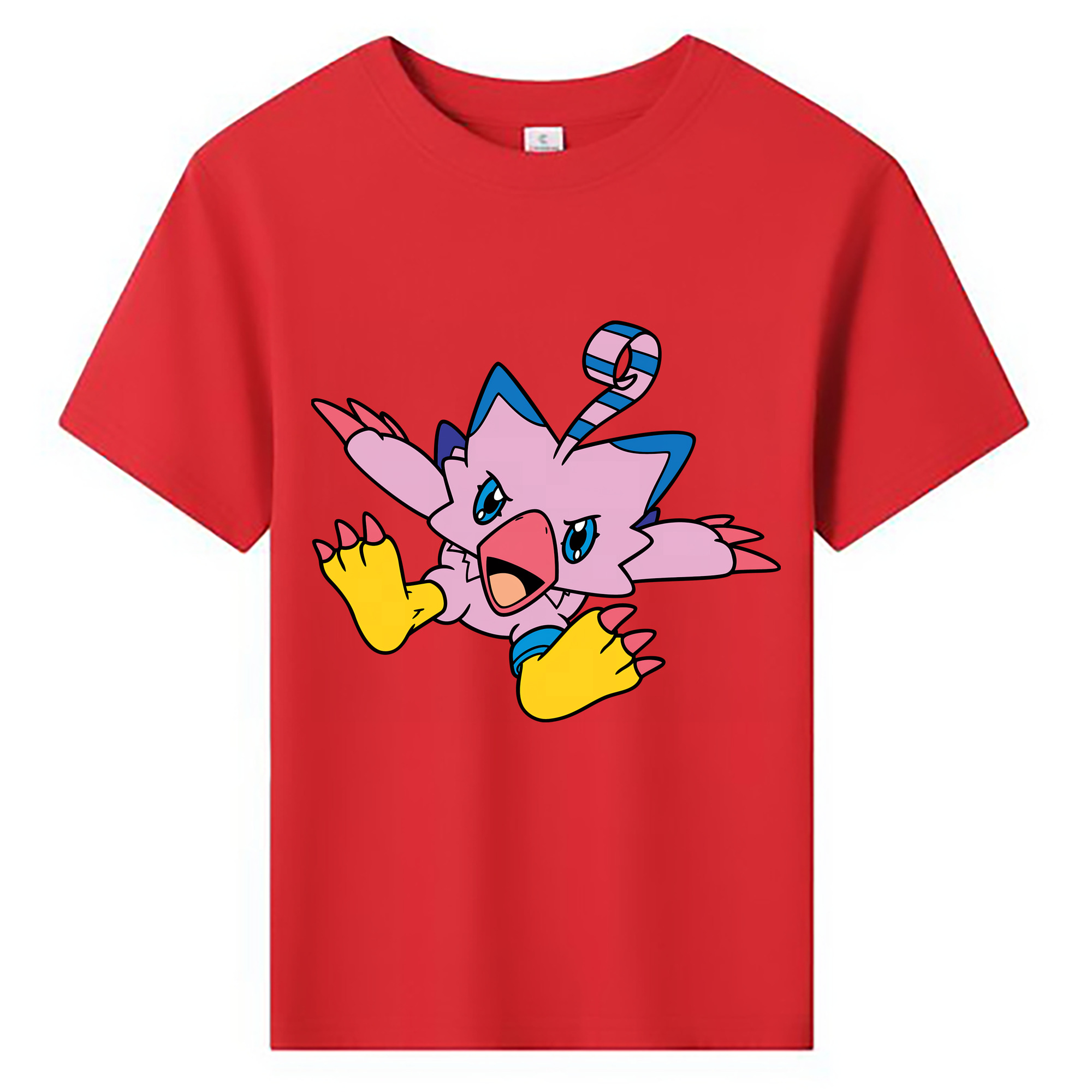（画像用） Digimon デジタルモンスター/デジモン 綿100％キッズTシャツ（フロントプリント）