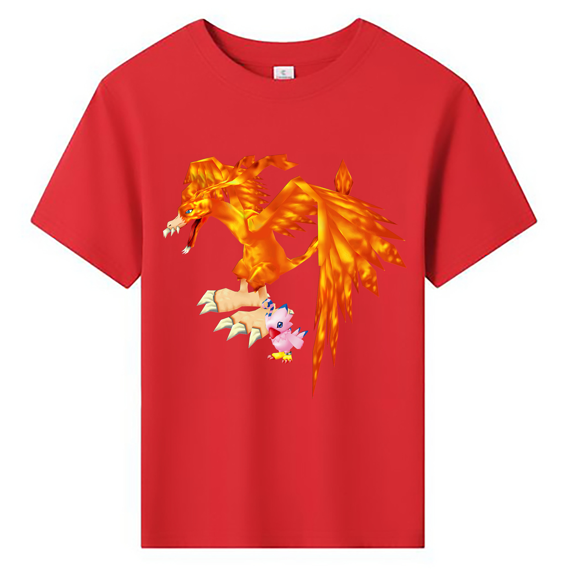 （画像用） Digimon デジタルモンスター/デジモン 綿100％キッズTシャツ（フロントプリント）
