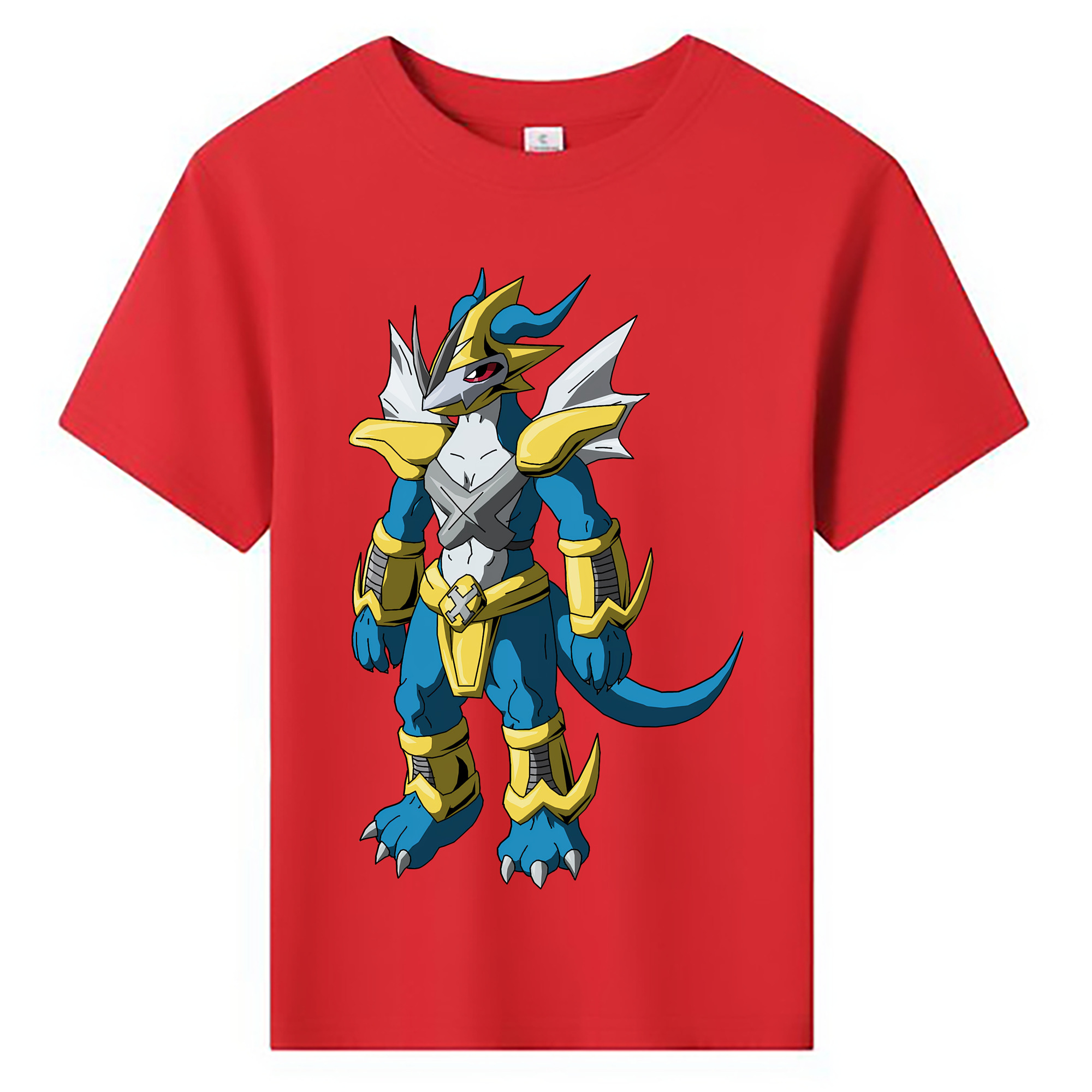 （画像用） Digimon デジタルモンスター/デジモン 綿100％キッズTシャツ（フロントプリント）
