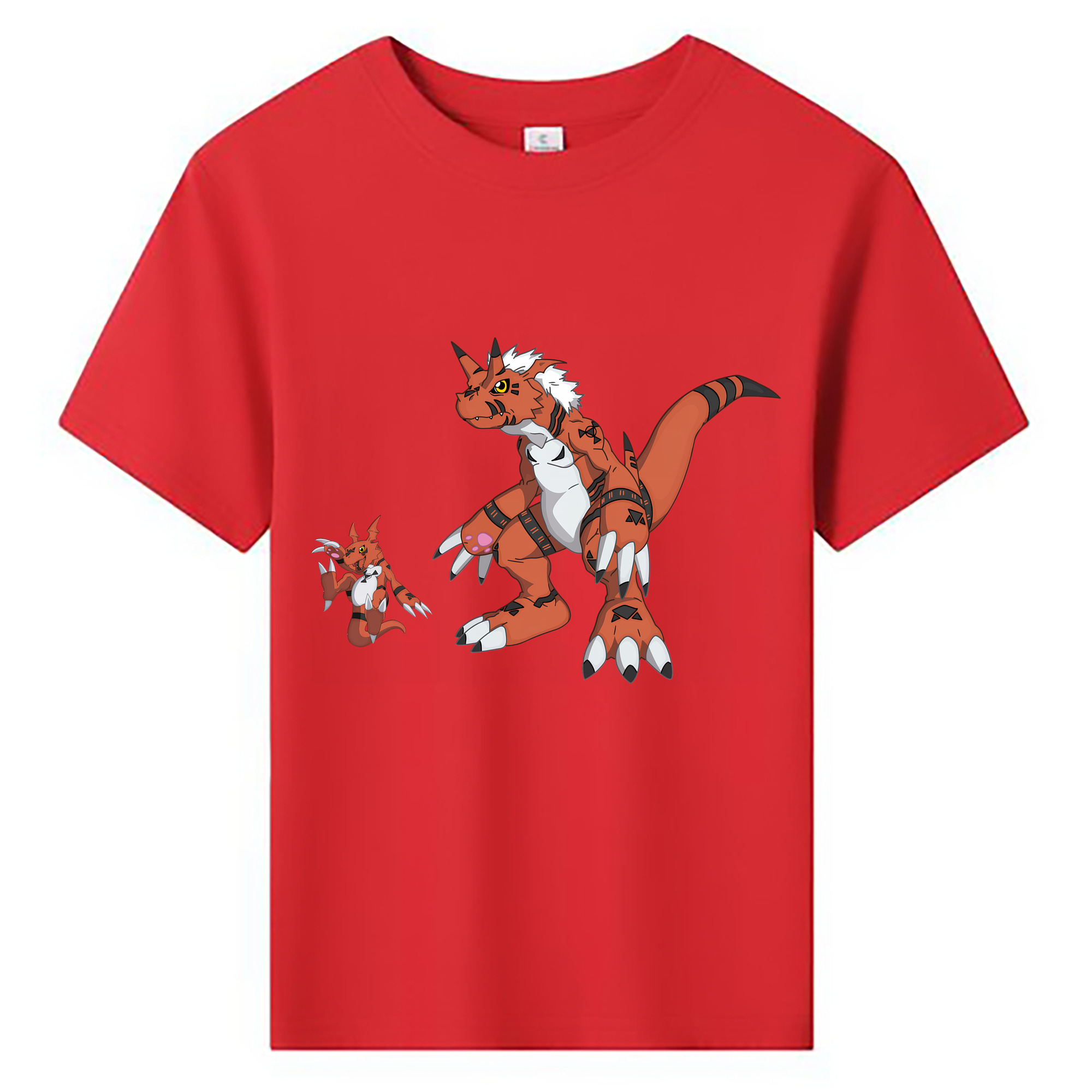 （画像用） Digimon デジタルモンスター/デジモン 綿100％キッズTシャツ（フロントプリント）