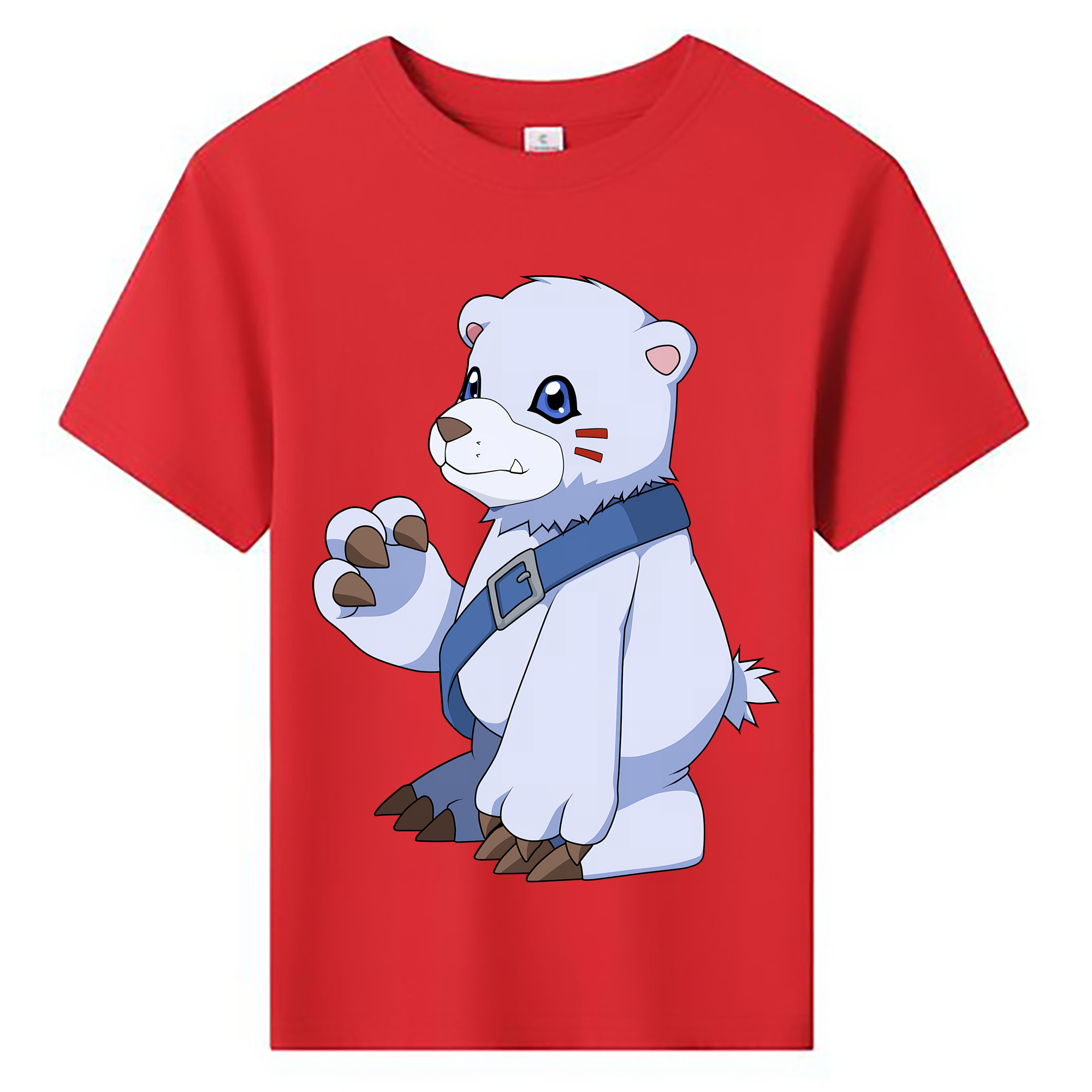 （画像用） Digimon デジタルモンスター/デジモン 綿100％キッズTシャツ（フロントプリント）