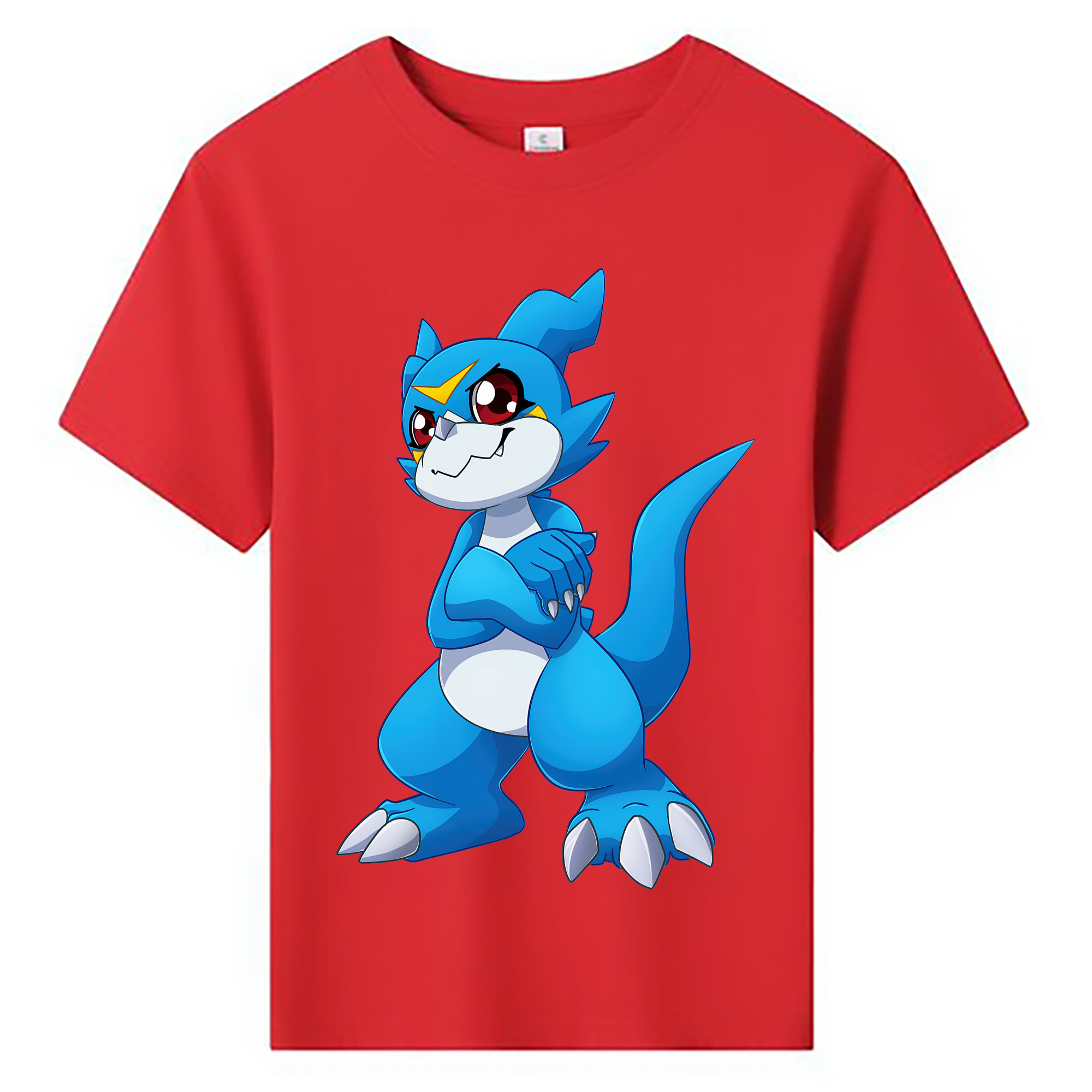 （画像用） Digimon デジタルモンスター/デジモン 綿100％キッズTシャツ（フロントプリント）
