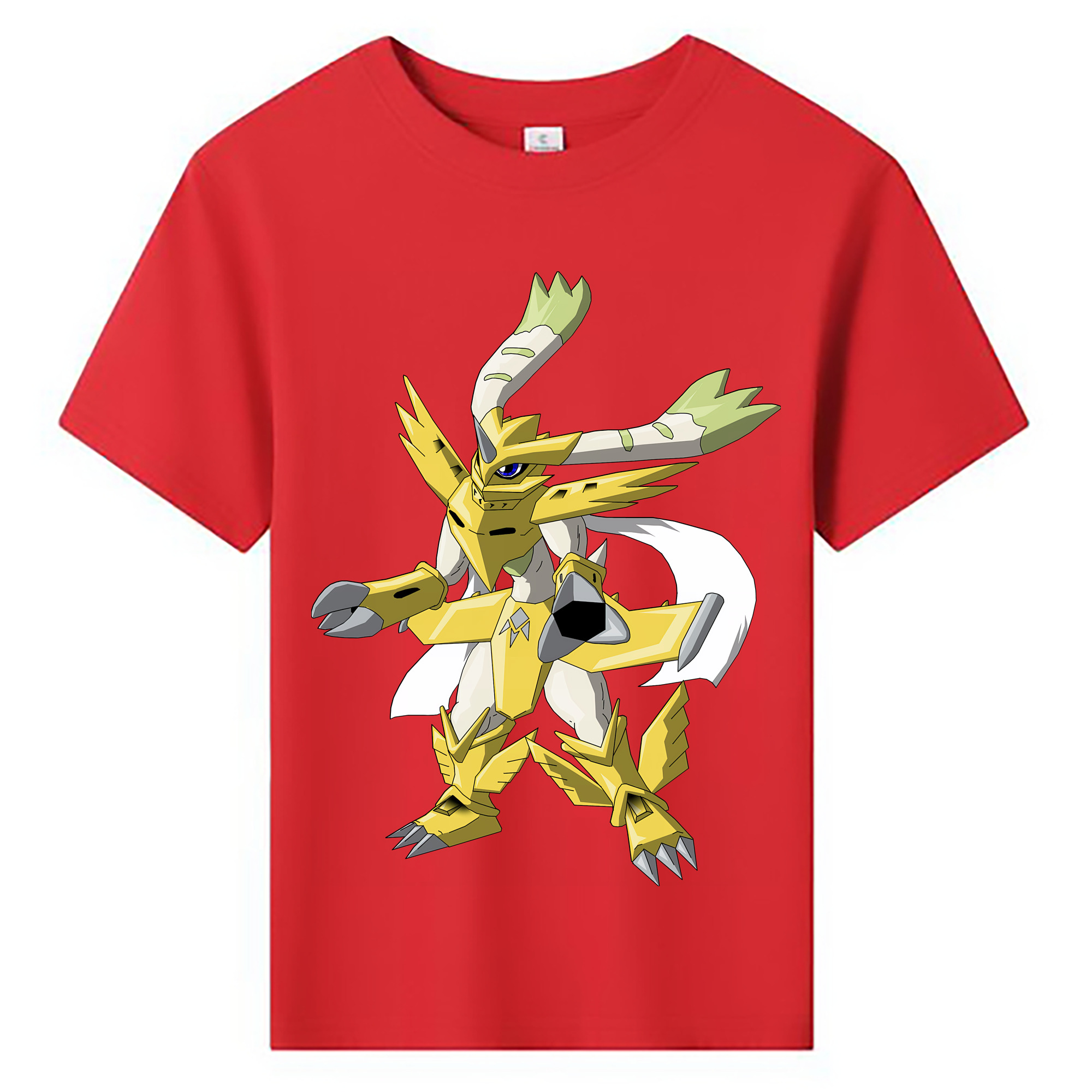 （画像用） Digimon デジタルモンスター/デジモン 綿100％キッズTシャツ（フロントプリント）