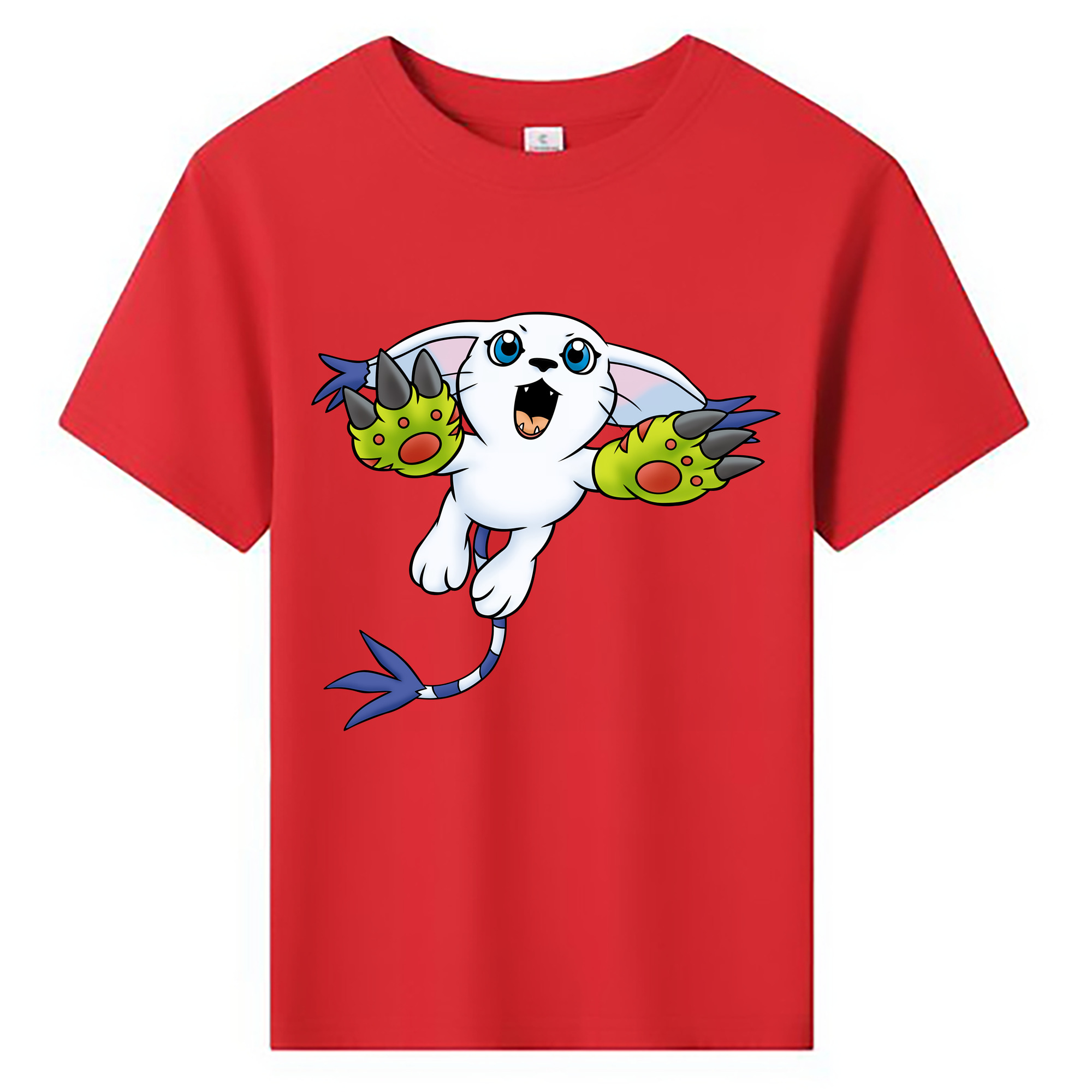 （画像用） Digimon デジタルモンスター/デジモン 綿100％キッズTシャツ（フロントプリント）