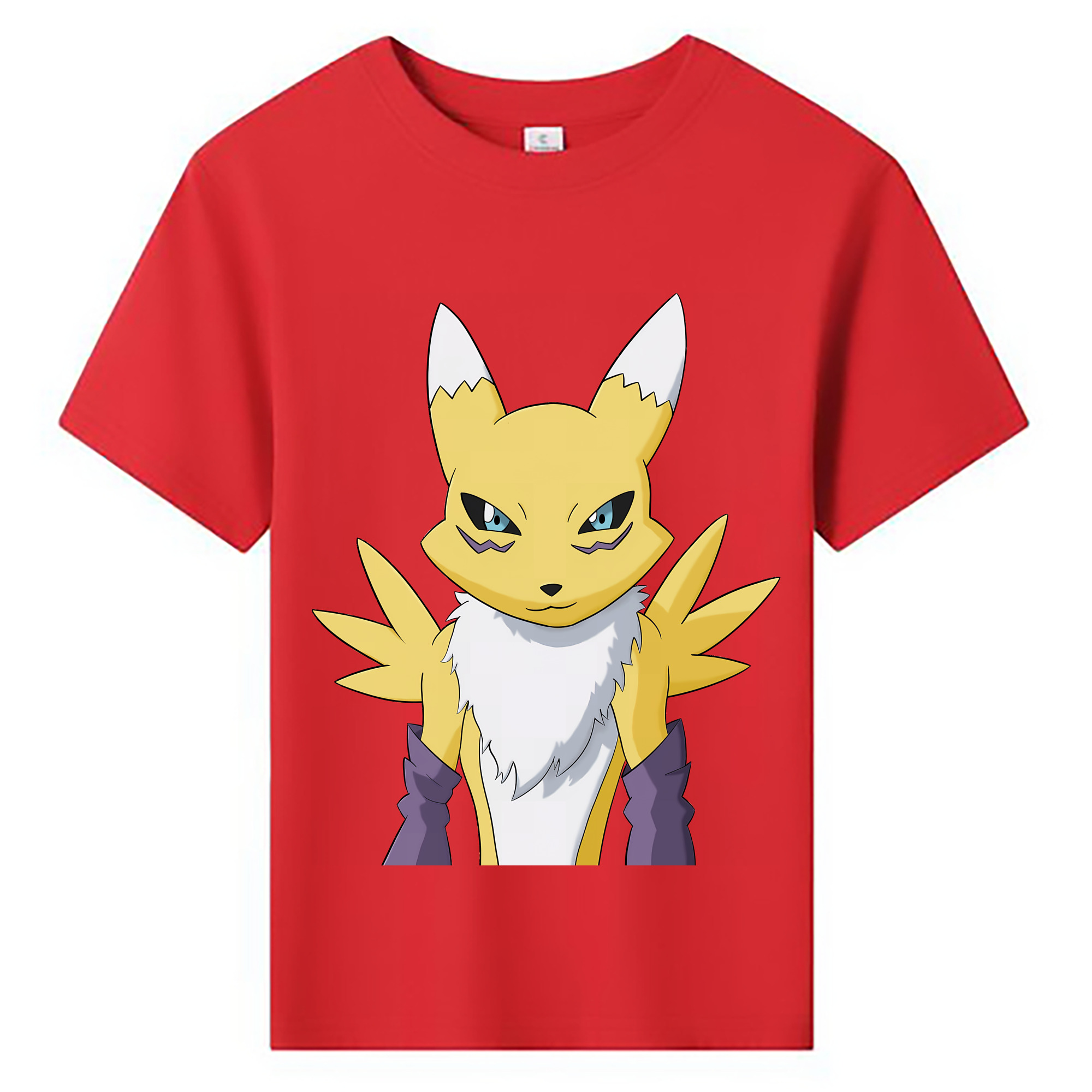 （画像用） Digimon デジタルモンスター/デジモン 綿100％キッズTシャツ（フロントプリント）