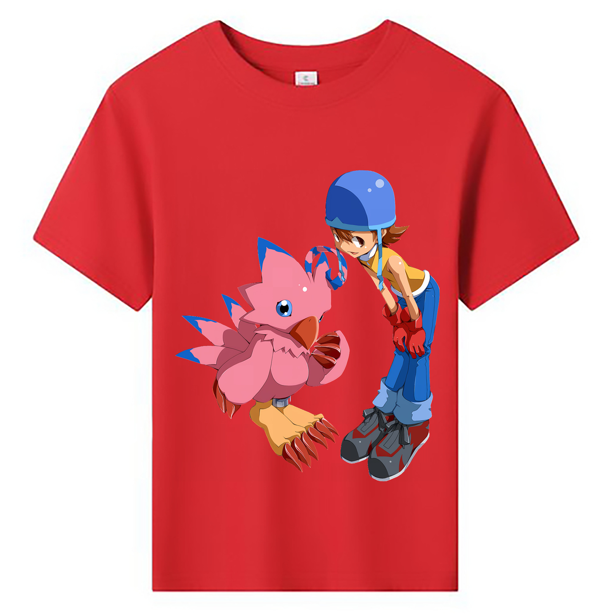 （画像用） Digimon デジタルモンスター/デジモン 綿100％キッズTシャツ（フロントプリント）