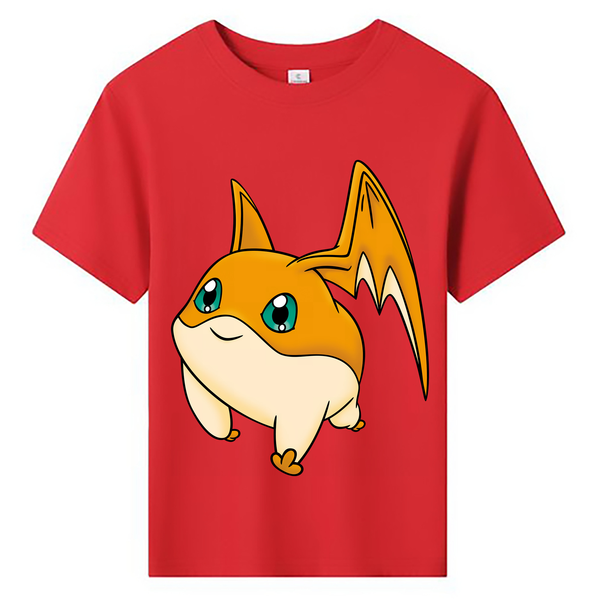 （画像用） Digimon デジタルモンスター/デジモン 綿100％キッズTシャツ（フロントプリント）