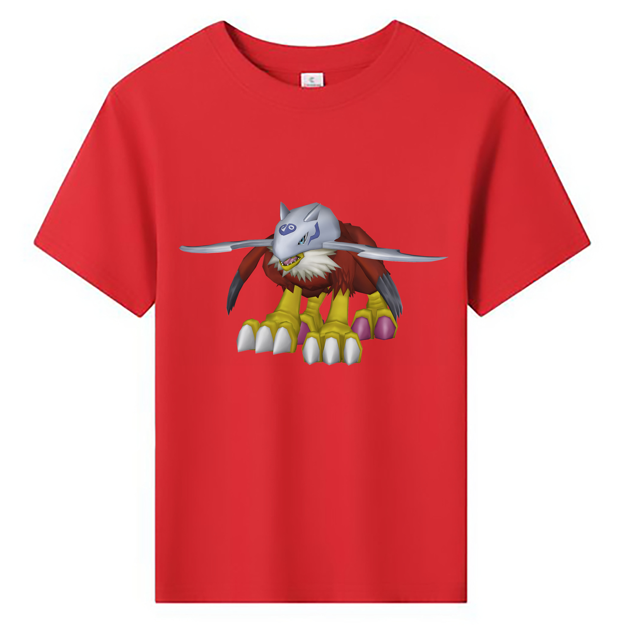 （画像用） Digimon デジタルモンスター/デジモン 綿100％キッズTシャツ（フロントプリント）