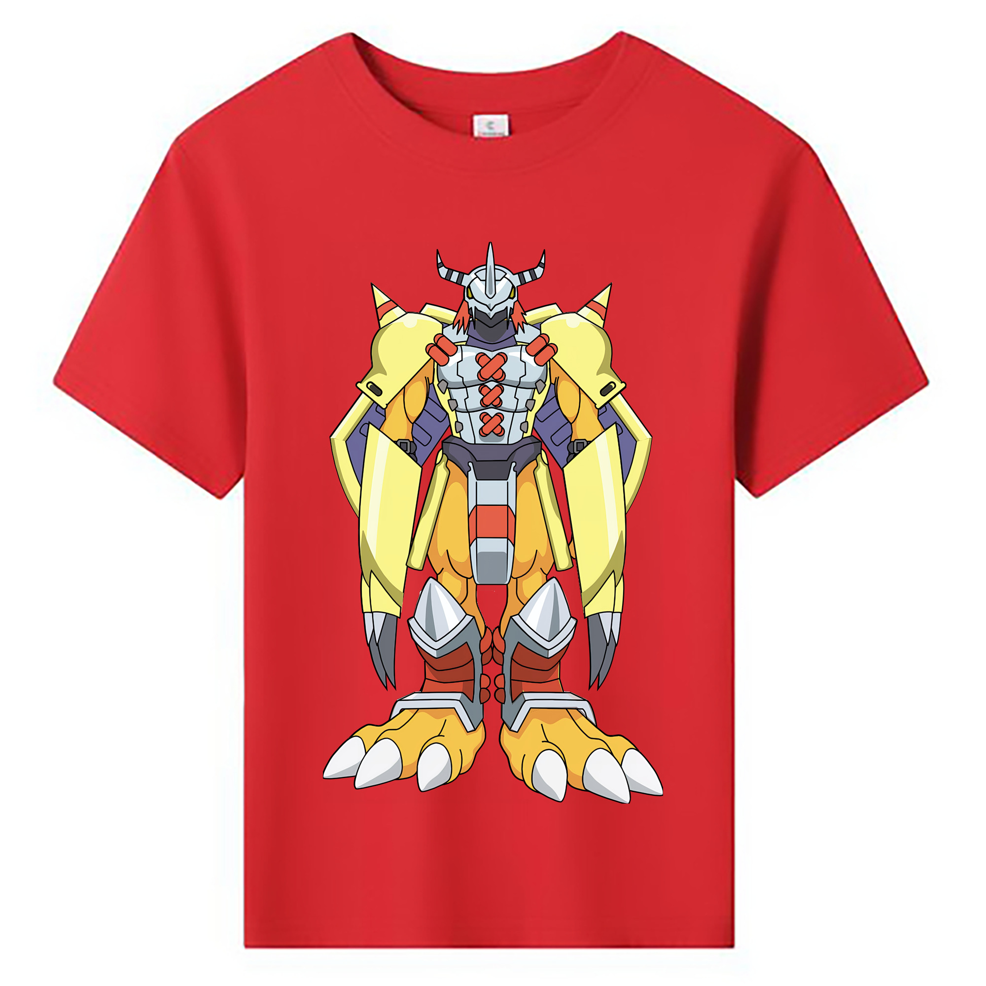 （画像用） Digimon デジタルモンスター/デジモン 綿100％キッズTシャツ（フロントプリント）