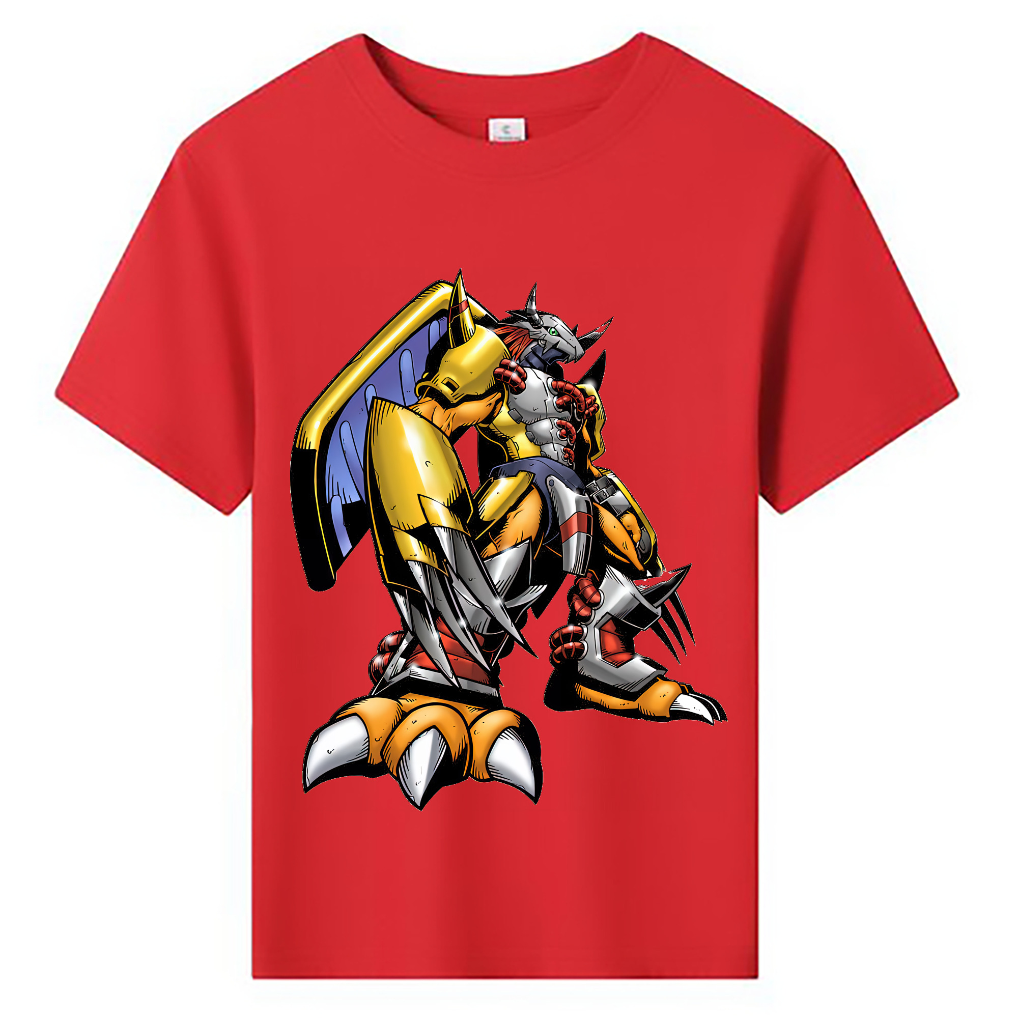 （画像用） Digimon デジタルモンスター/デジモン 綿100％キッズTシャツ（フロントプリント）