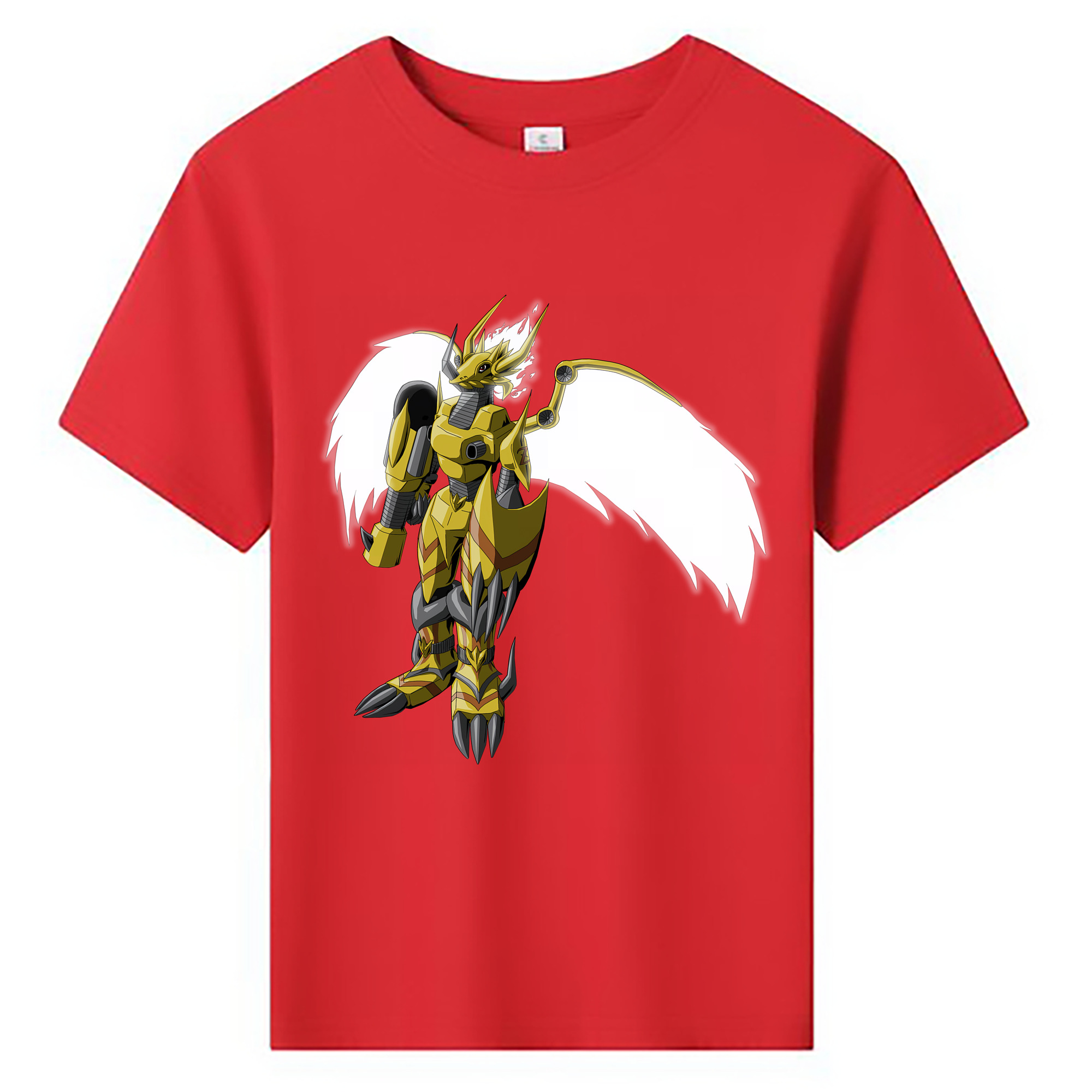 （画像用） Digimon デジタルモンスター/デジモン 綿100％キッズTシャツ（フロントプリント）