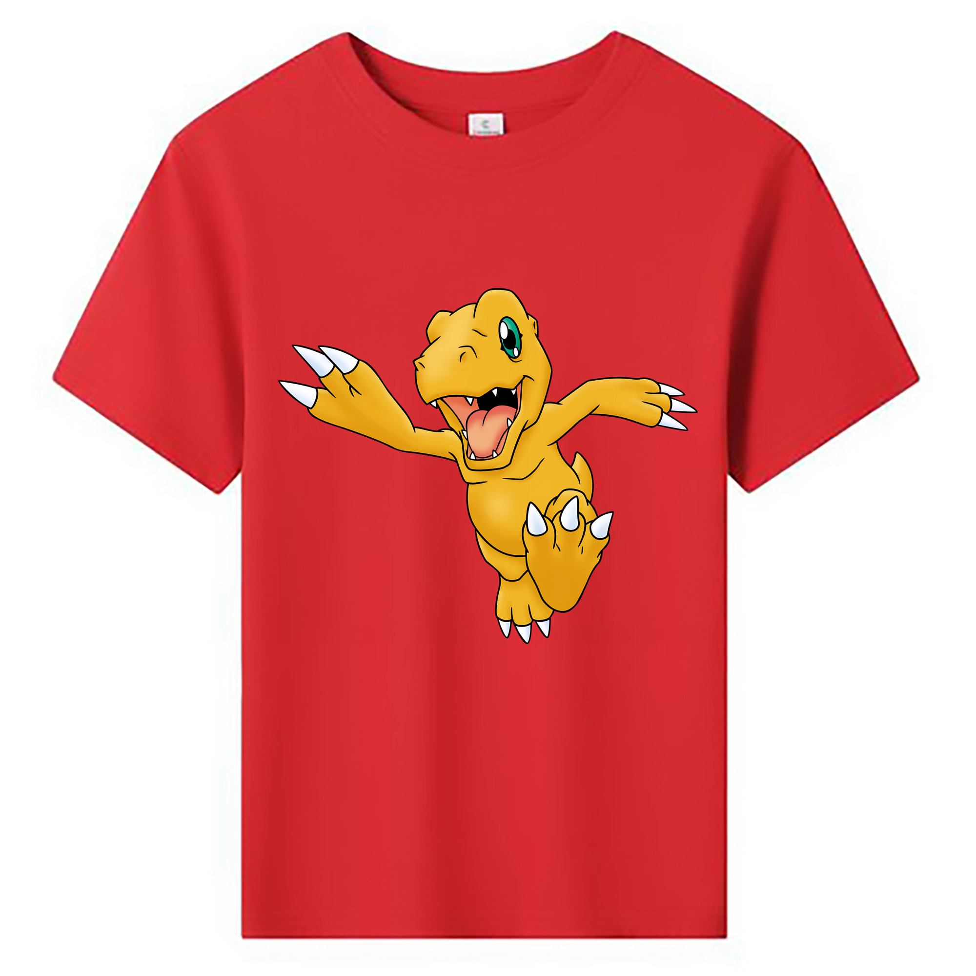 （画像用） Digimon デジタルモンスター/デジモン 綿100％キッズTシャツ（フロントプリント）
