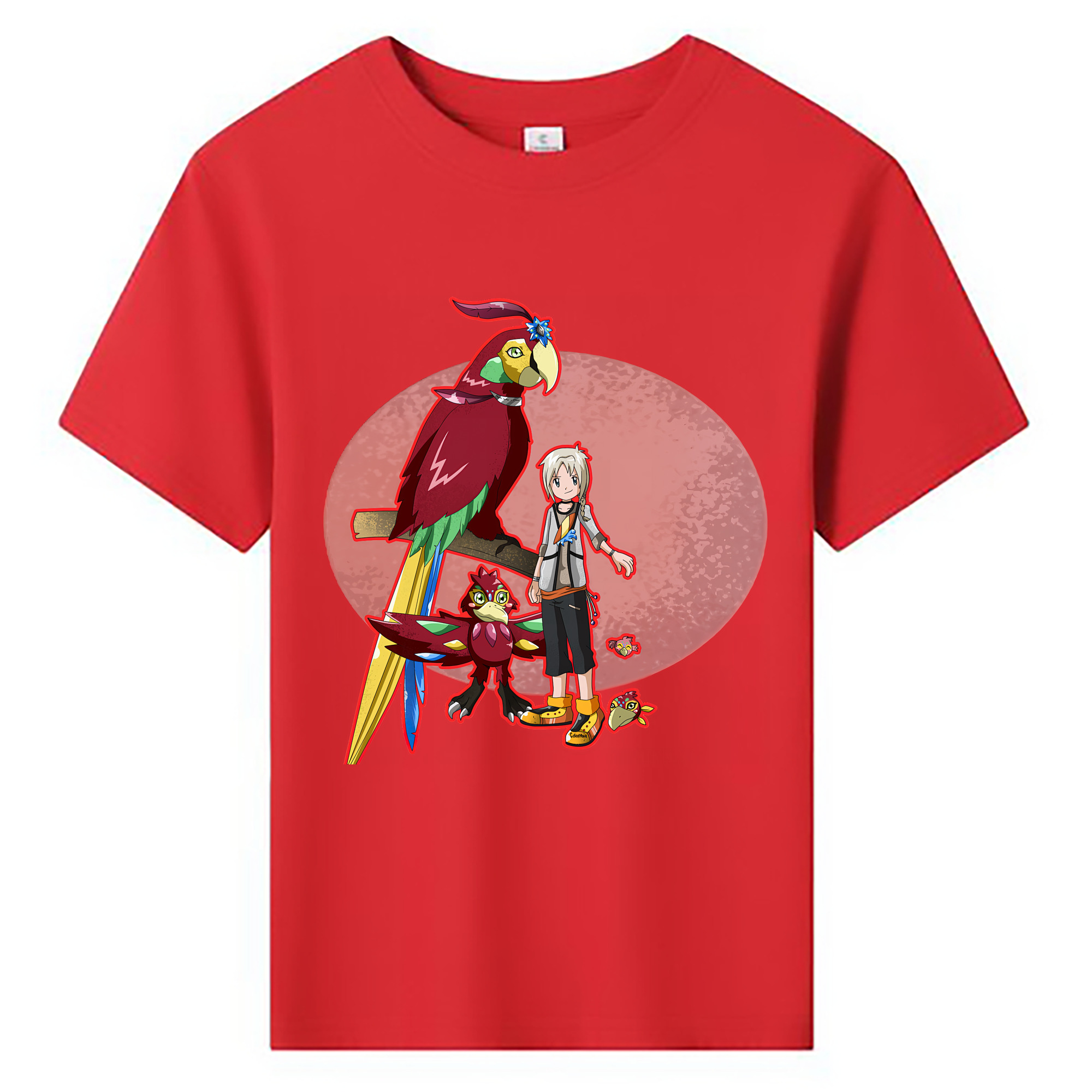 （画像用） Digimon デジタルモンスター/デジモン 綿100％キッズTシャツ（フロントプリント）