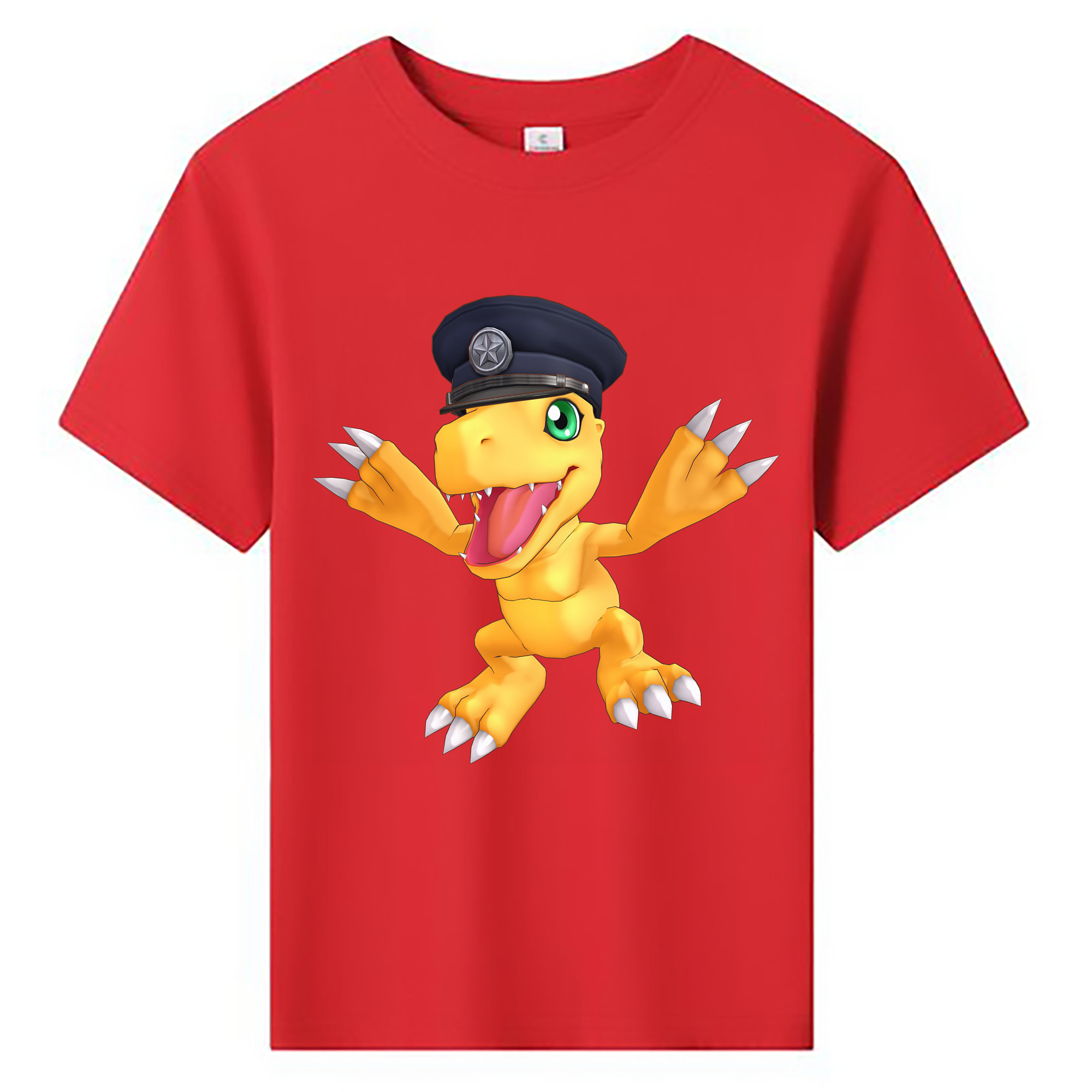 （画像用） Digimon デジタルモンスター/デジモン 綿100％キッズTシャツ（フロントプリント）