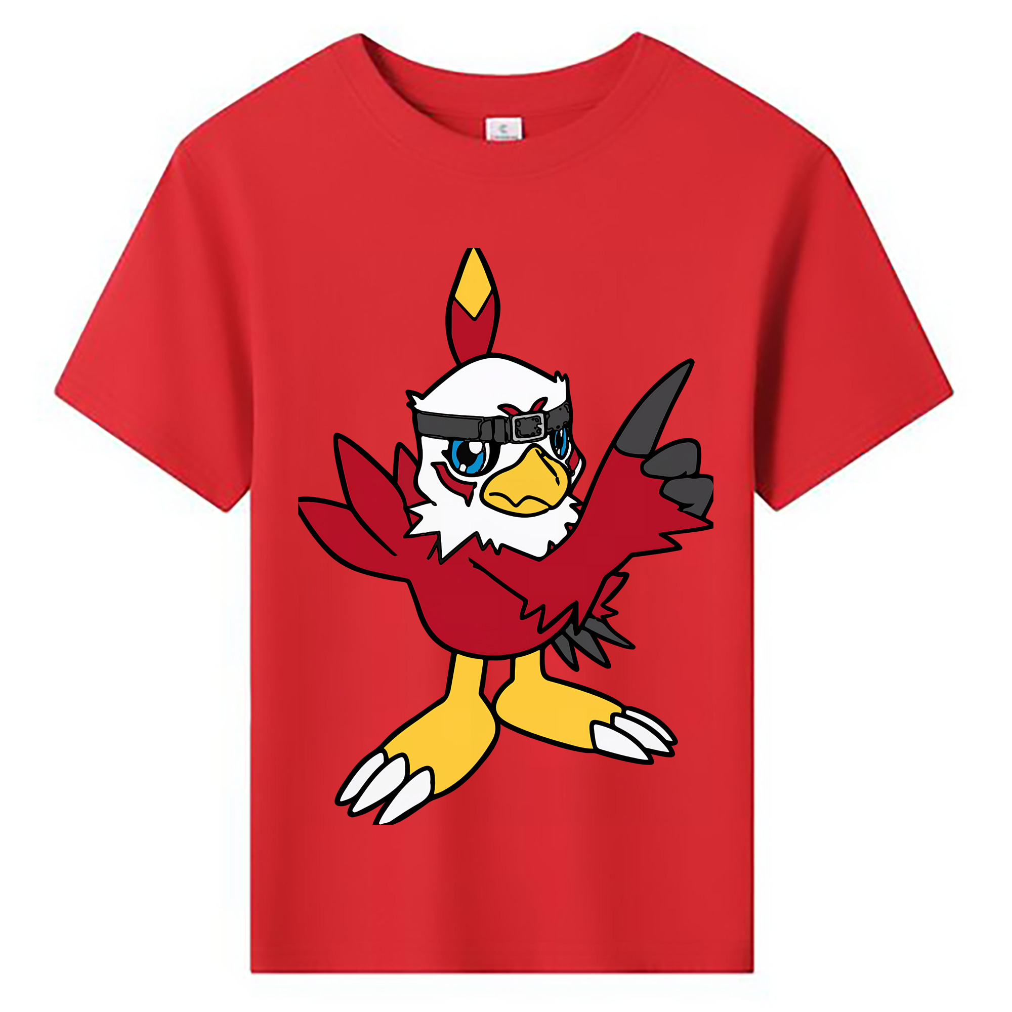 （画像用） Digimon デジタルモンスター/デジモン 綿100％キッズTシャツ（フロントプリント）
