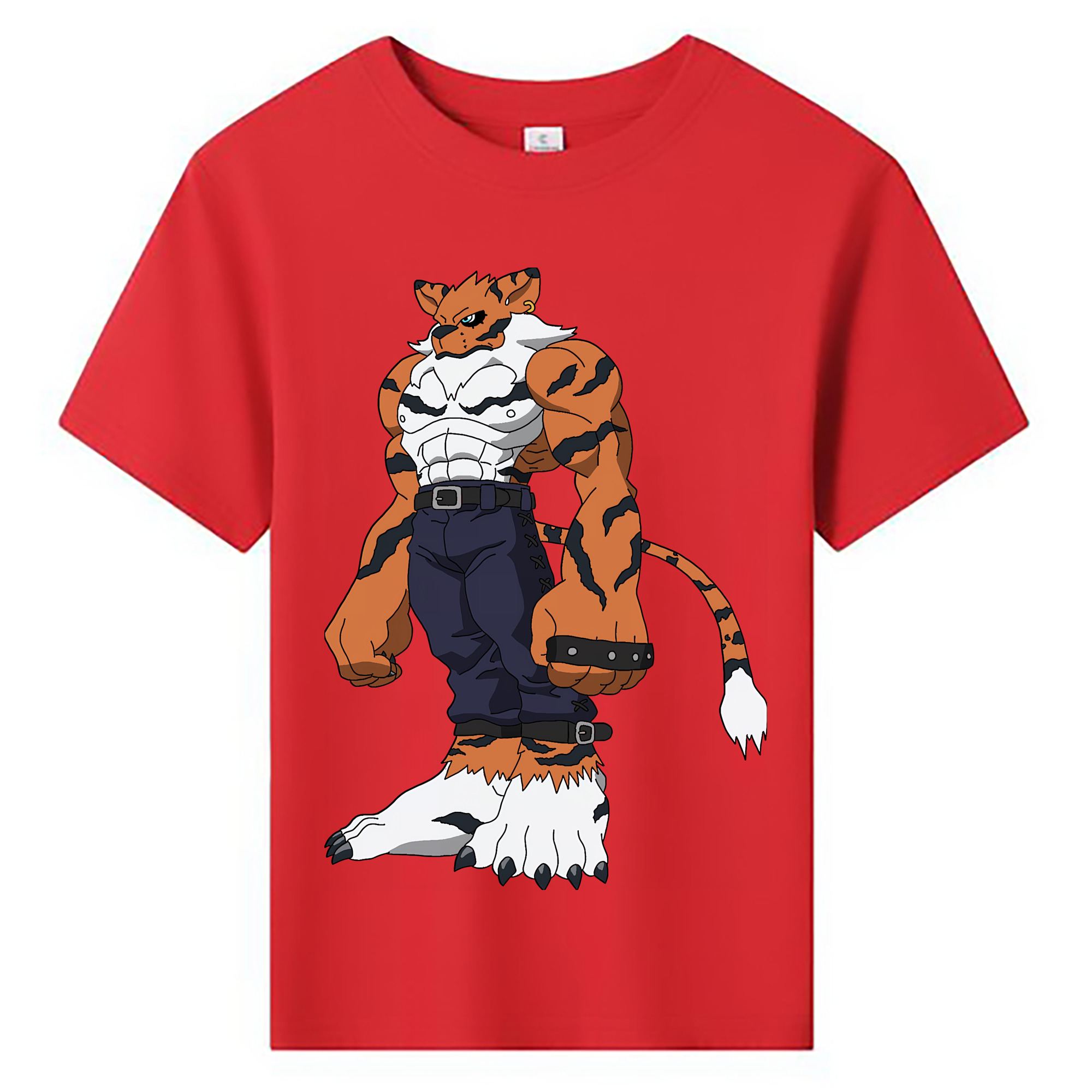 （画像用） Digimon デジタルモンスター/デジモン 綿100％キッズTシャツ（フロントプリント）