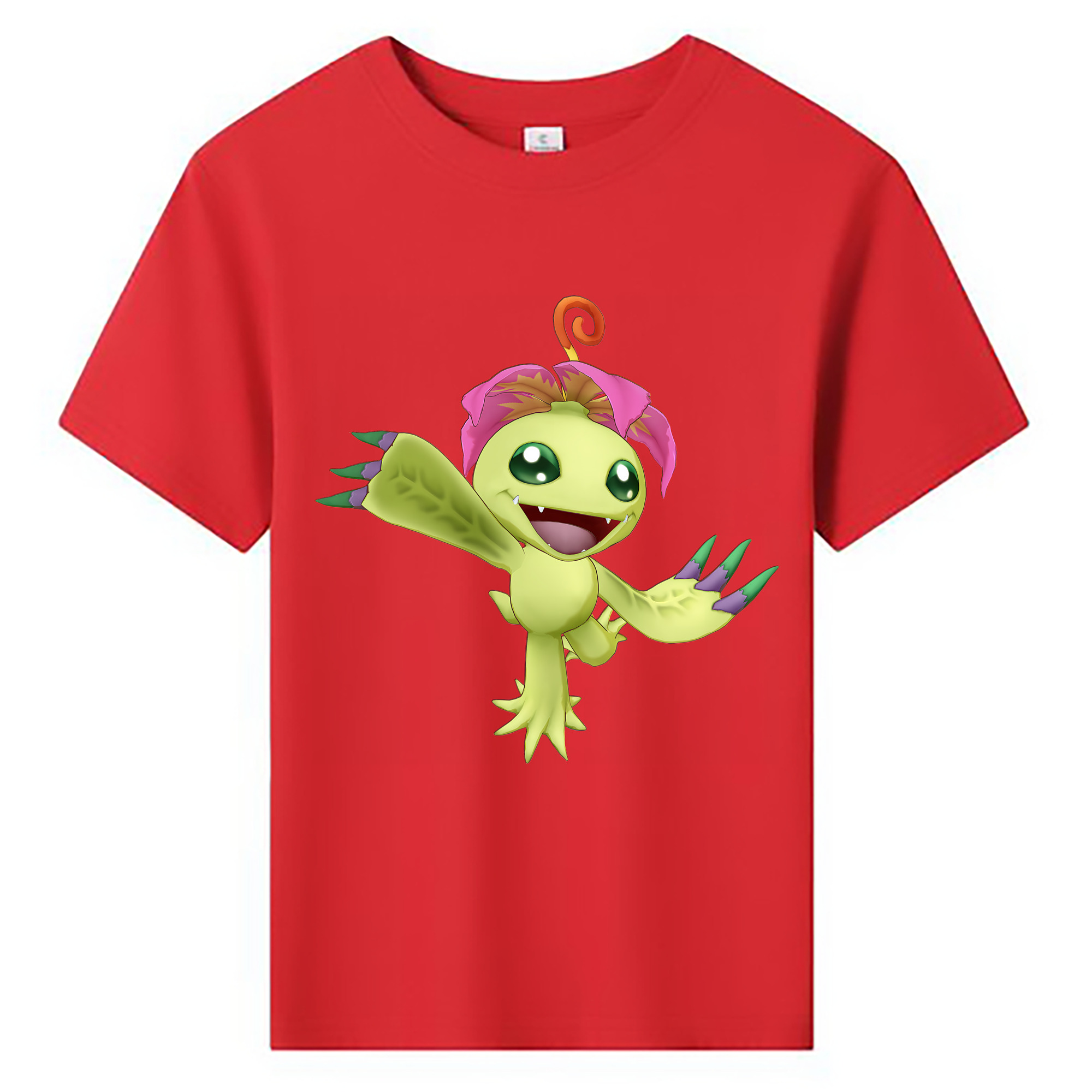 （画像用） Digimon デジタルモンスター/デジモン 綿100％キッズTシャツ（フロントプリント）