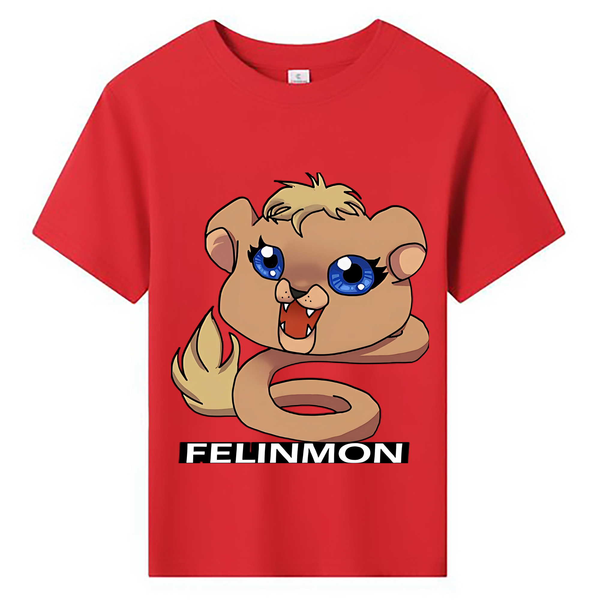 （画像用） Digimon デジタルモンスター/デジモン 綿100％キッズTシャツ（フロントプリント）