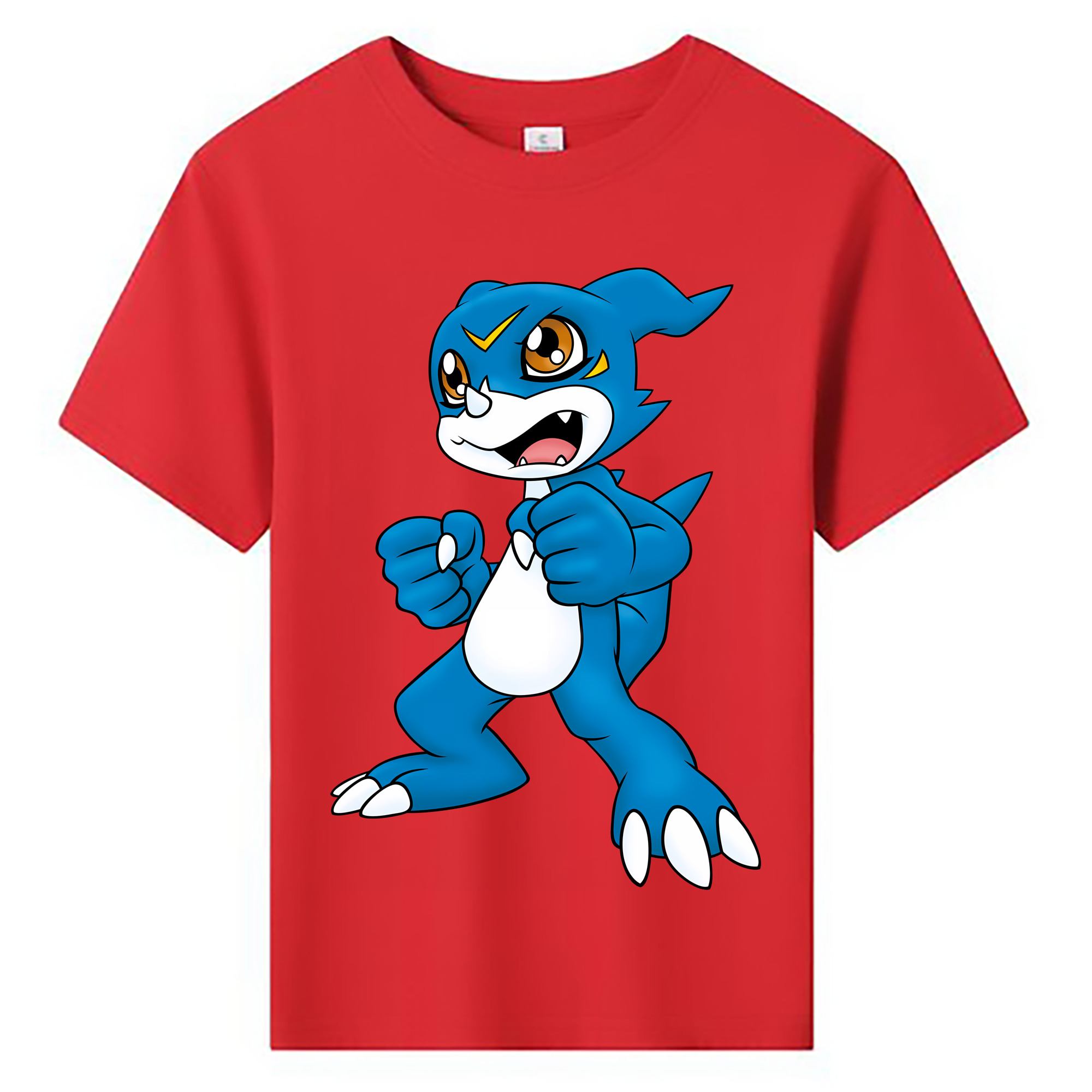 （画像用） Digimon デジタルモンスター/デジモン 綿100％キッズTシャツ（フロントプリント）