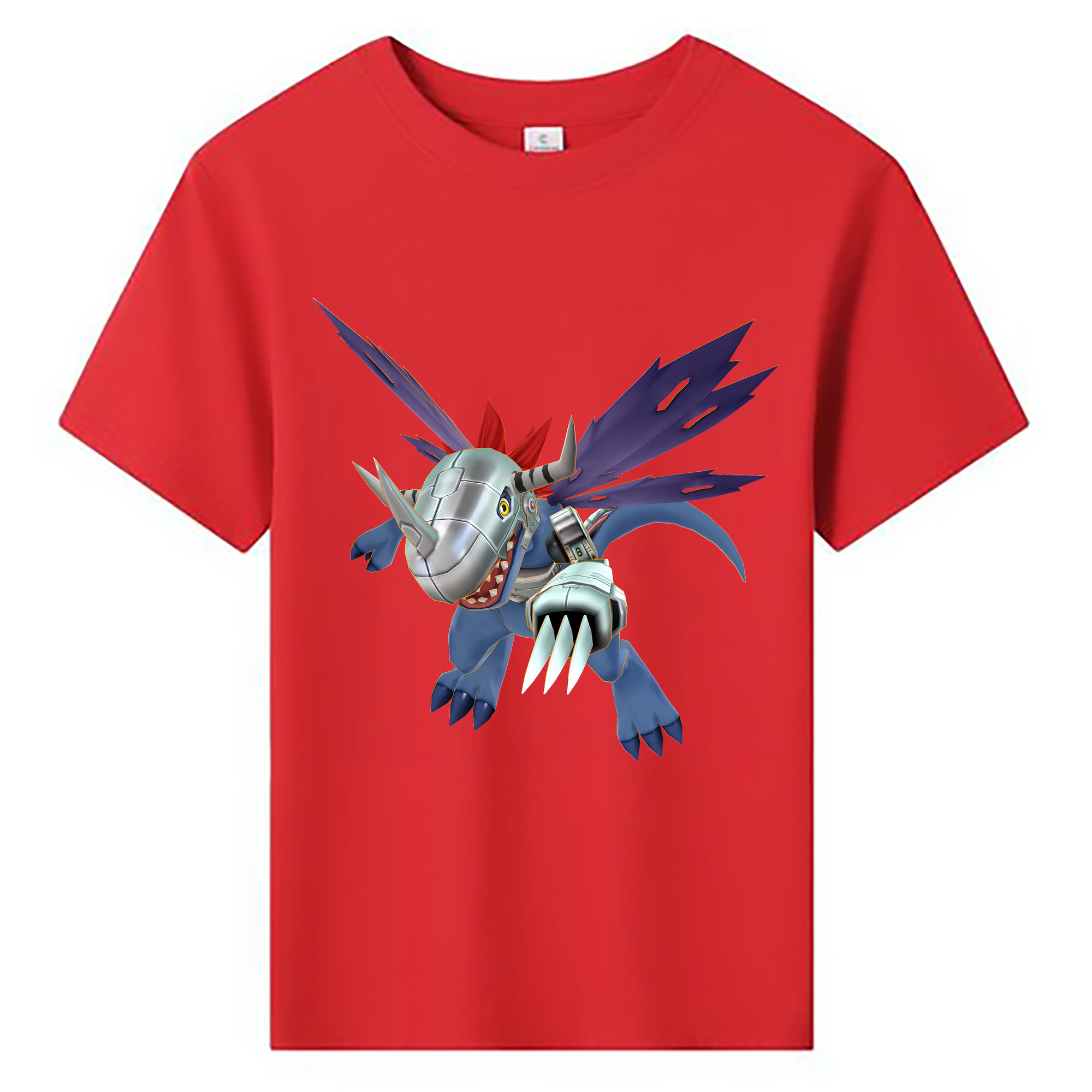 （画像用） Digimon デジタルモンスター/デジモン 綿100％キッズTシャツ（フロントプリント）