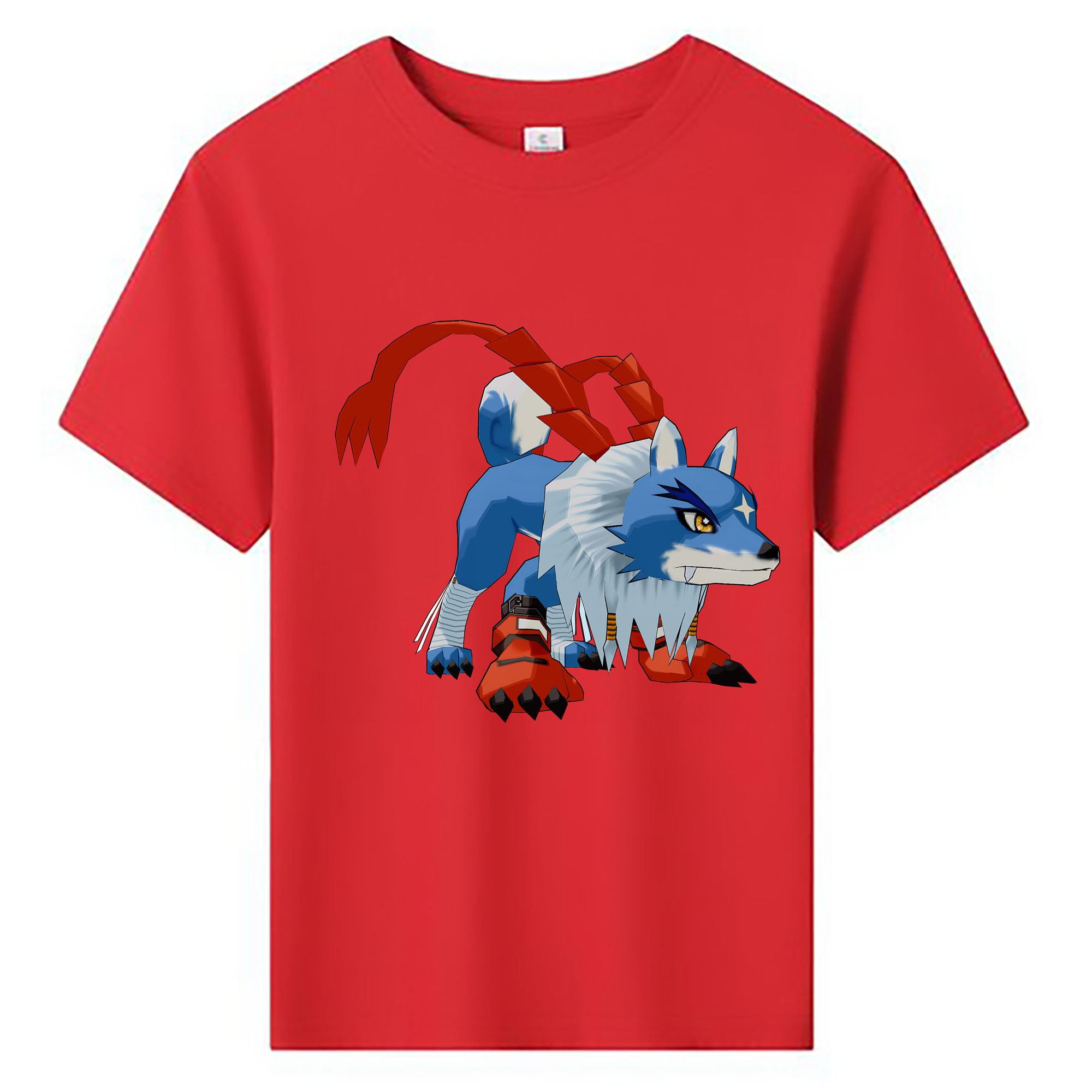 （画像用） Digimon デジタルモンスター/デジモン 綿100％キッズTシャツ（フロントプリント）