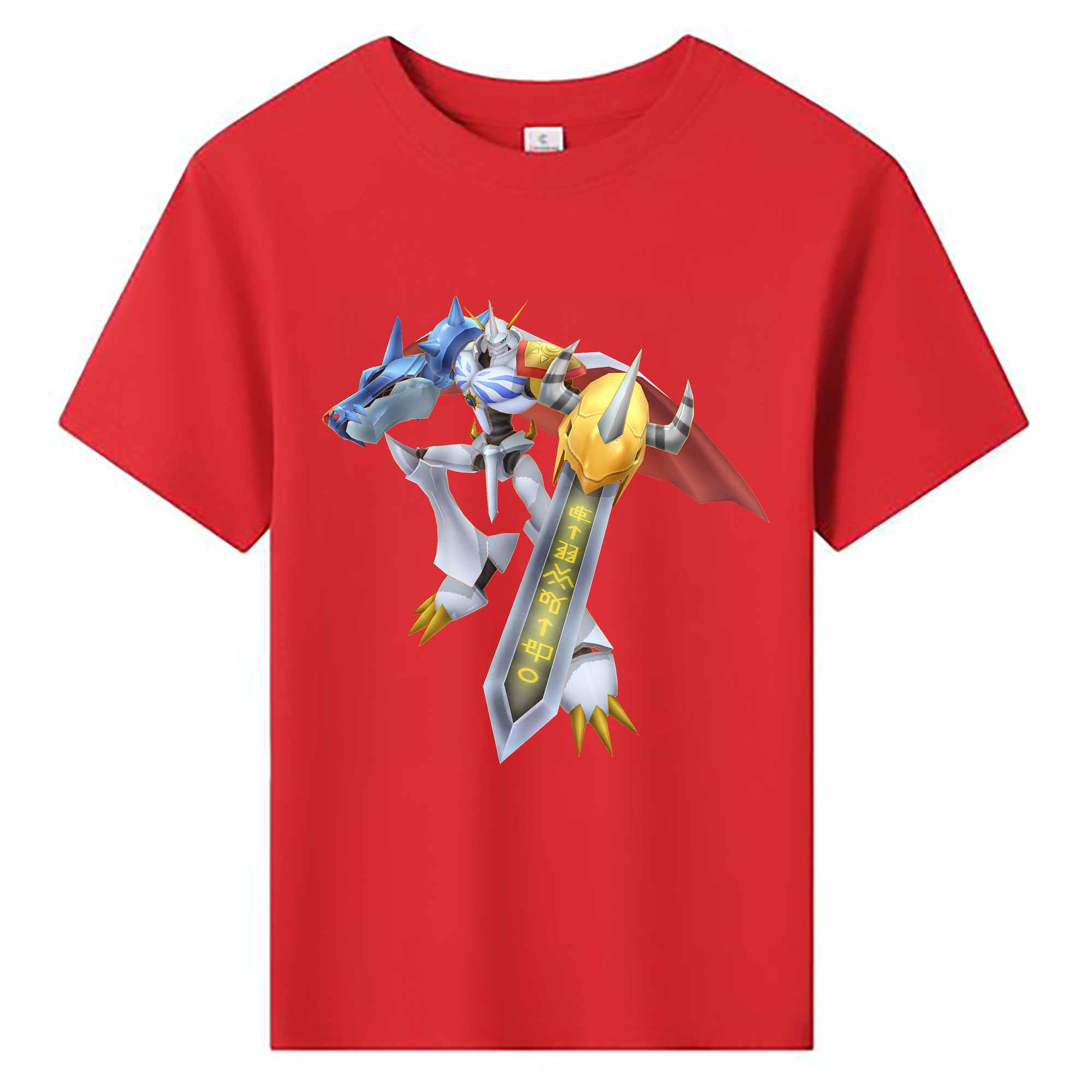 （画像用） Digimon デジタルモンスター/デジモン 綿100％キッズTシャツ（フロントプリント）