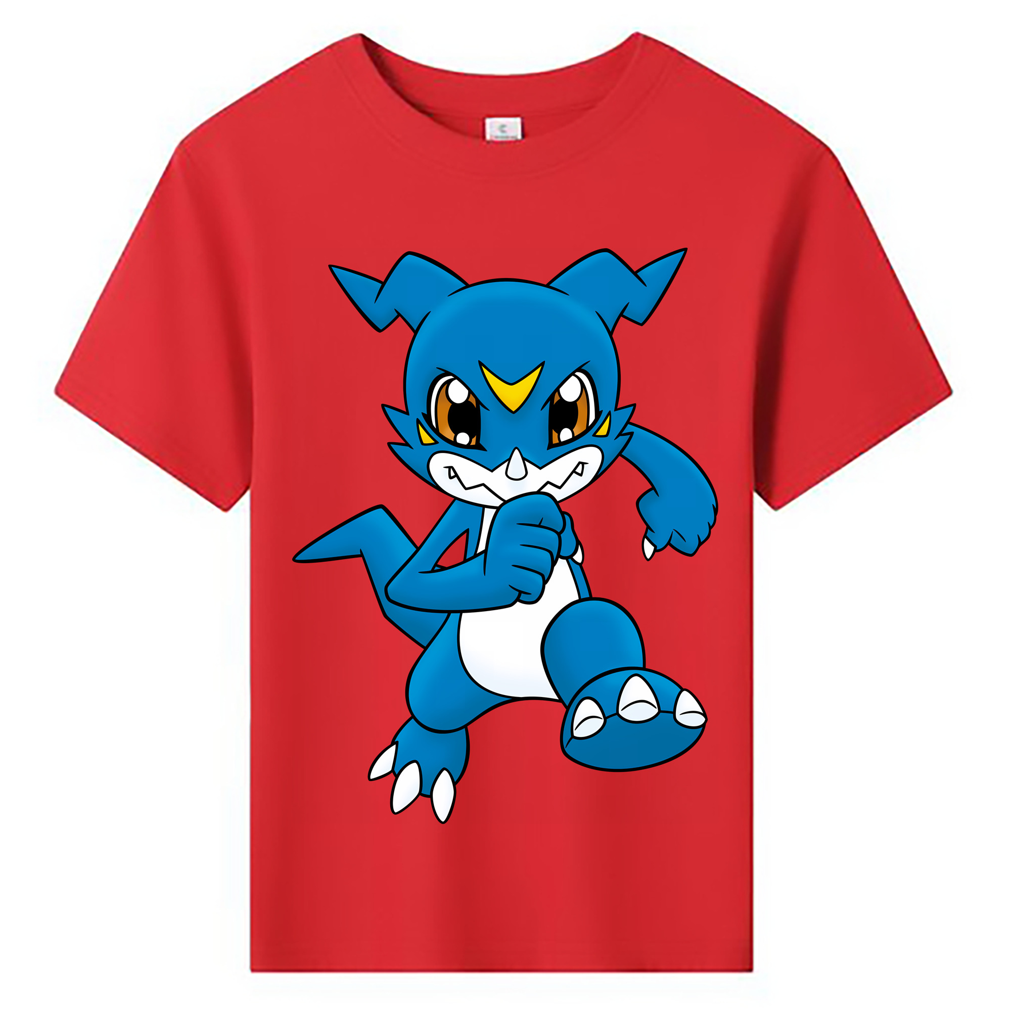 （画像用） Digimon デジタルモンスター/デジモン 綿100％キッズTシャツ（フロントプリント）