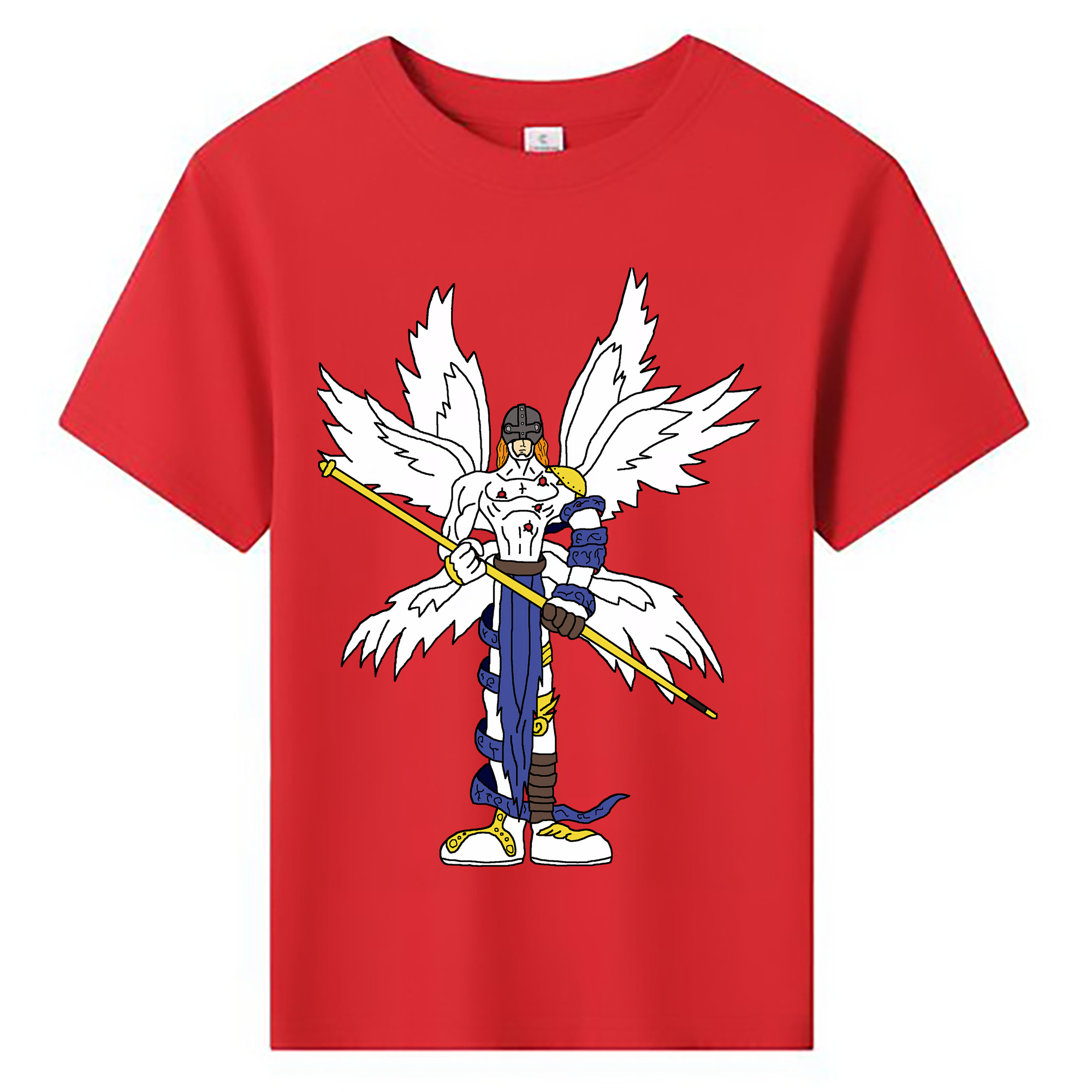（画像用） Digimon デジタルモンスター/デジモン 綿100％キッズTシャツ（フロントプリント）