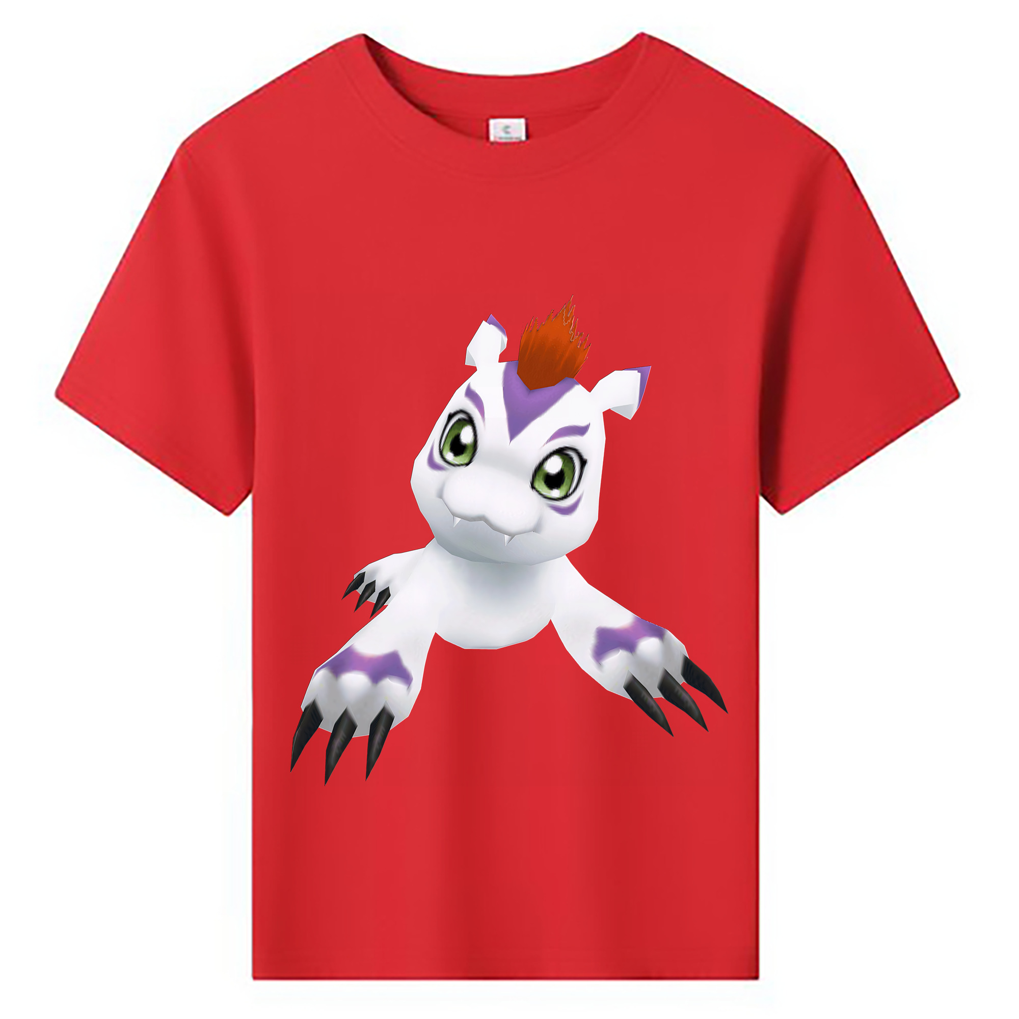 （画像用） Digimon デジタルモンスター/デジモン 綿100％キッズTシャツ（フロントプリント）