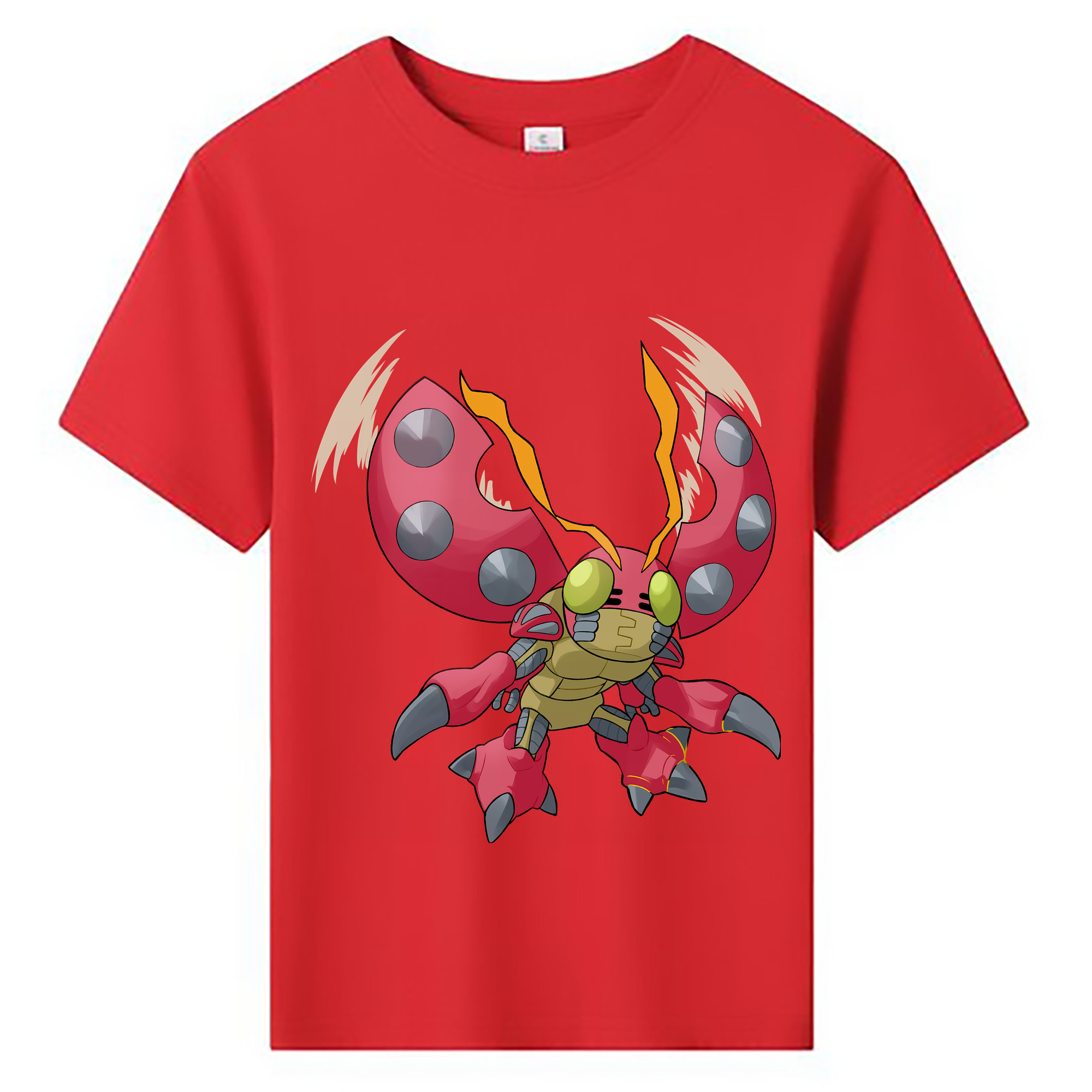 （画像用） Digimon デジタルモンスター/デジモン 綿100％キッズTシャツ（フロントプリント）