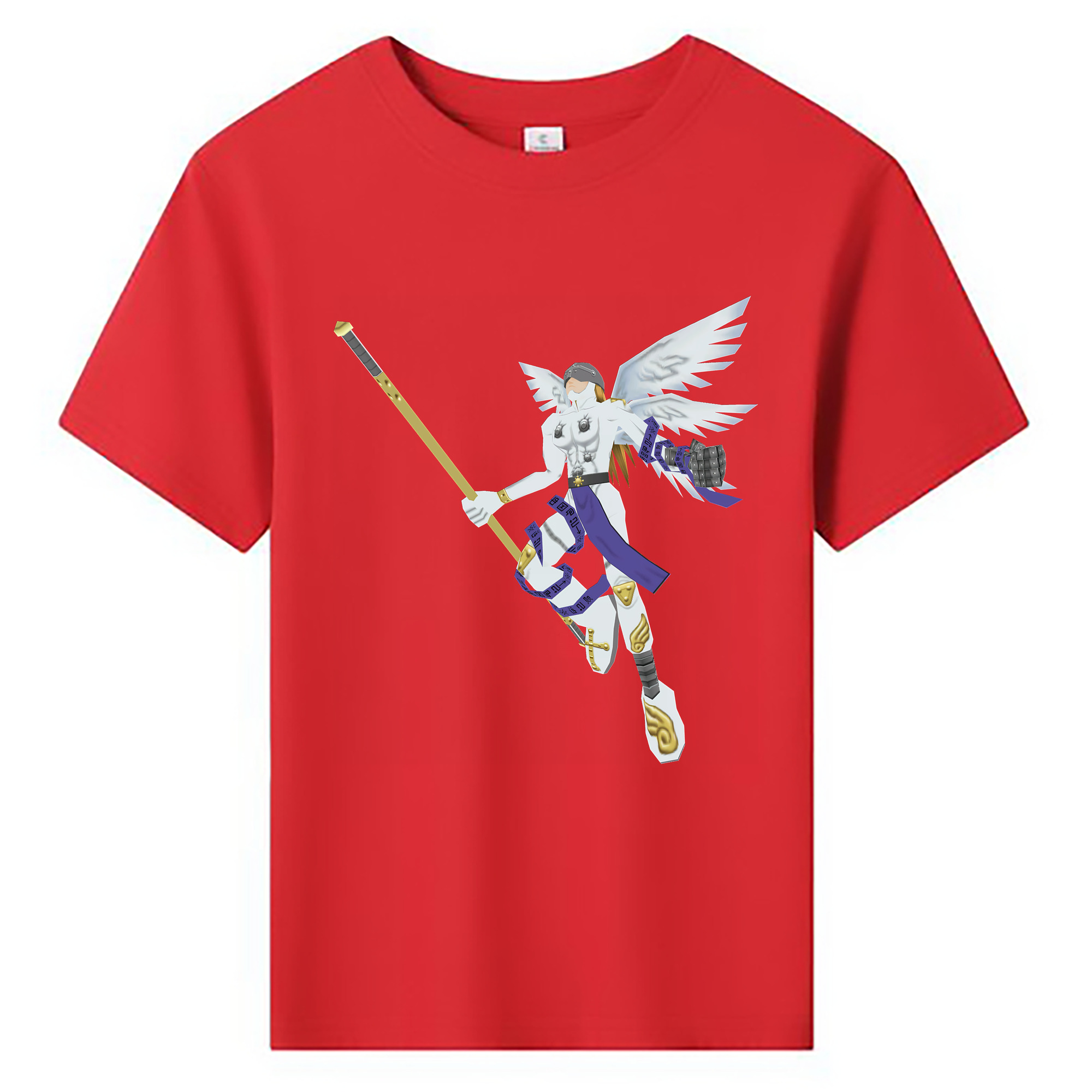 （画像用） Digimon デジタルモンスター/デジモン 綿100％キッズTシャツ（フロントプリント）