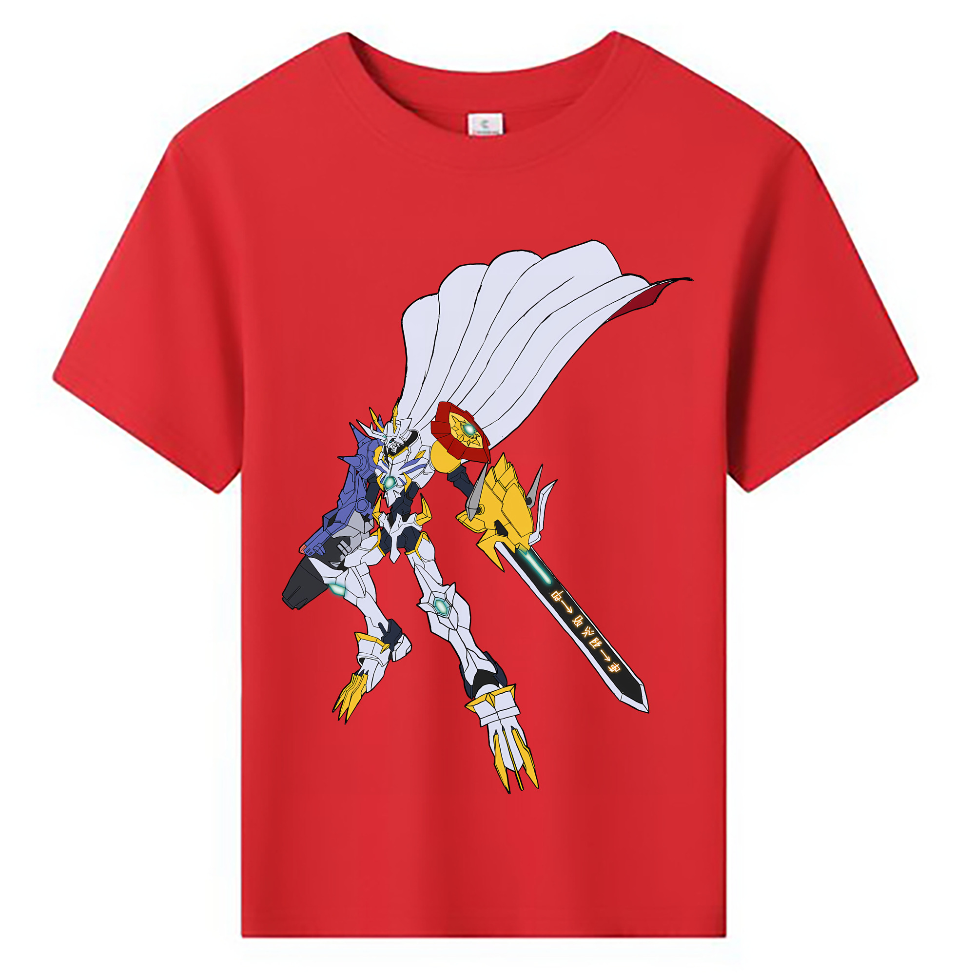 （画像用） Digimon デジタルモンスター/デジモン 綿100％キッズTシャツ（フロントプリント）