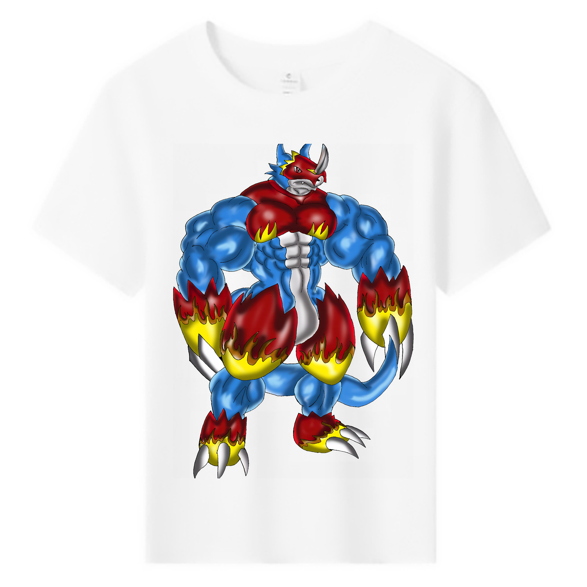 （画像用） Digimon デジタルモンスター/デジモン 綿100％キッズTシャツ（フロントプリント）