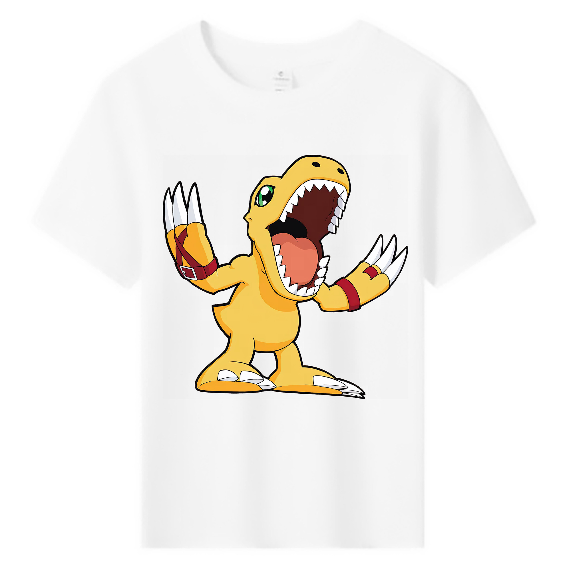 （画像用） Digimon デジタルモンスター/デジモン 綿100％キッズTシャツ（フロントプリント）