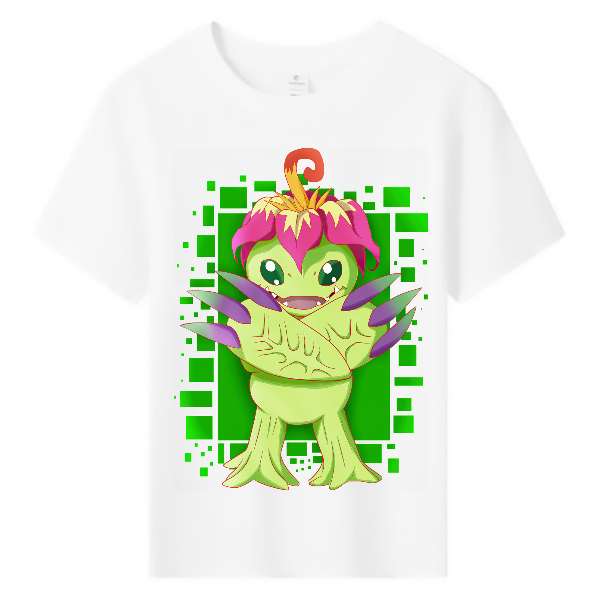 （画像用） Digimon デジタルモンスター/デジモン 綿100％キッズTシャツ（フロントプリント）