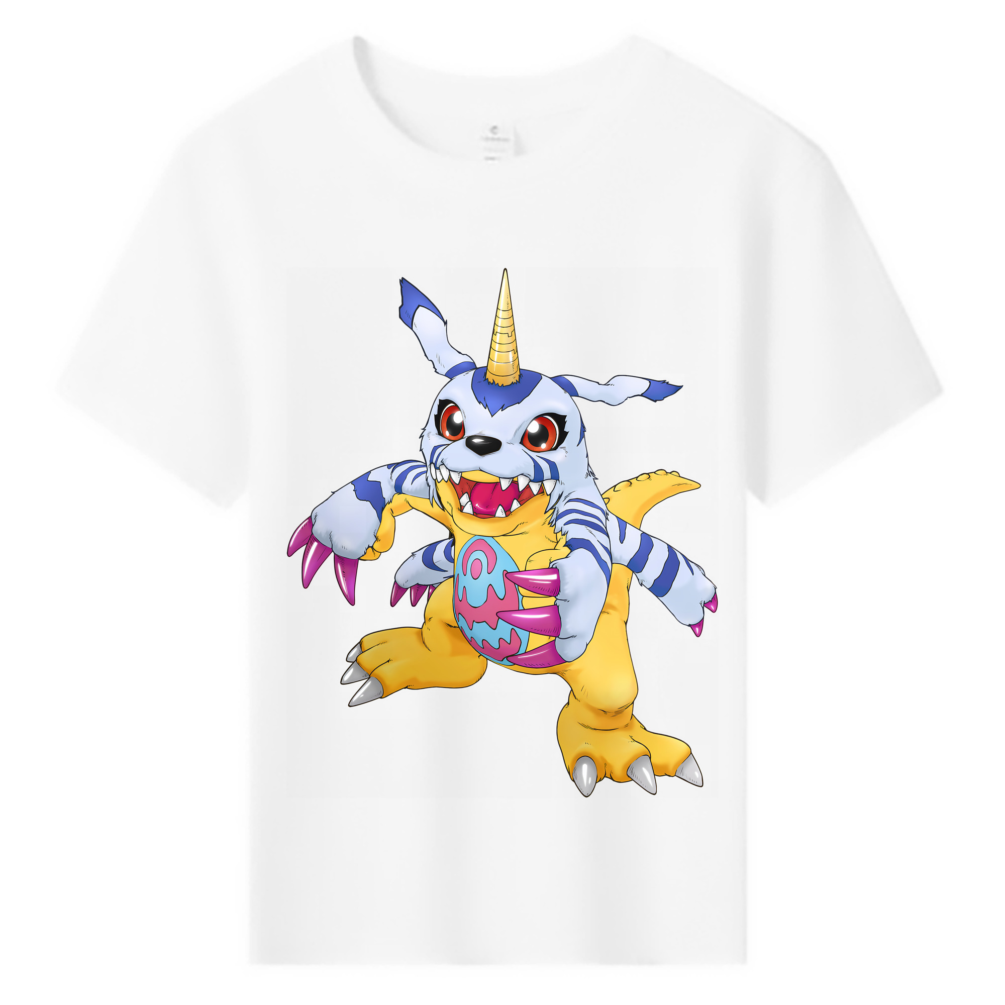 （画像用） Digimon デジタルモンスター/デジモン 綿100％キッズTシャツ（フロントプリント）