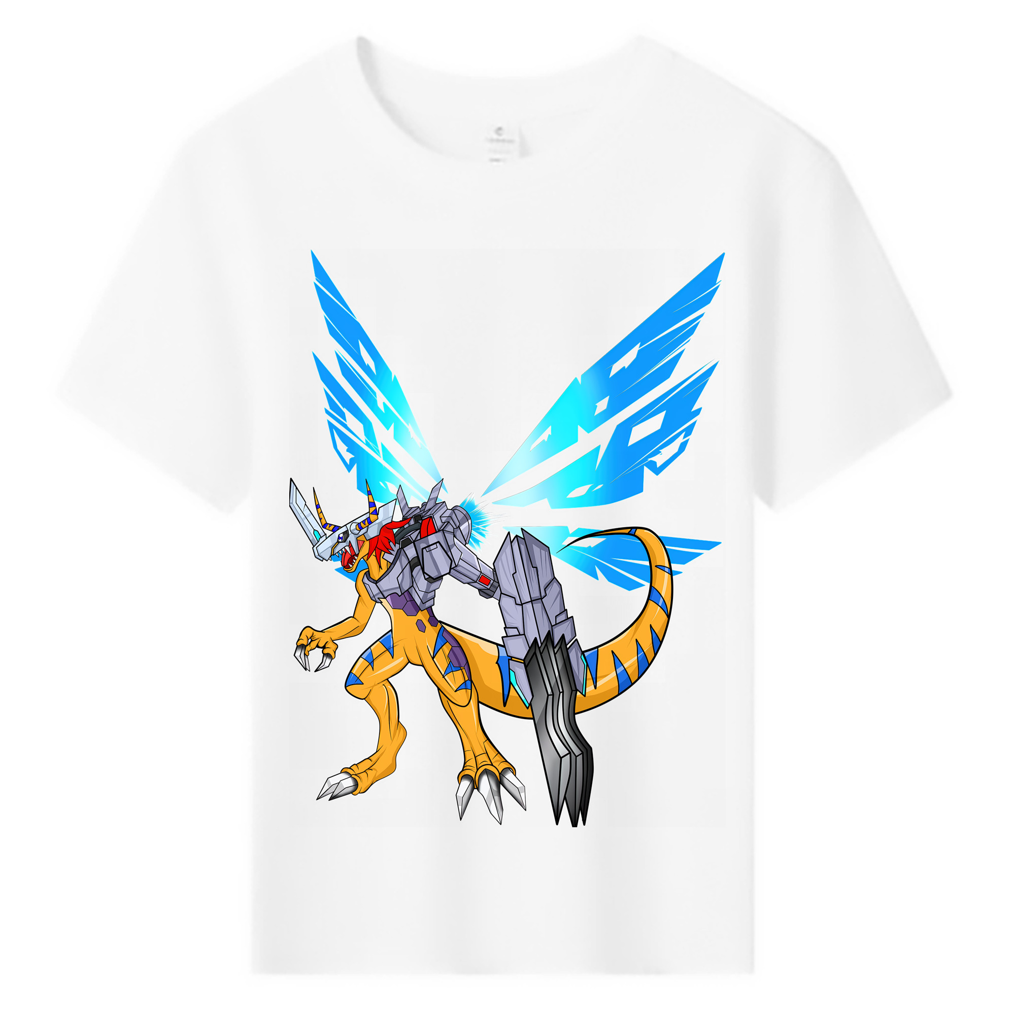 （画像用） Digimon デジタルモンスター/デジモン 綿100％キッズTシャツ（フロントプリント）
