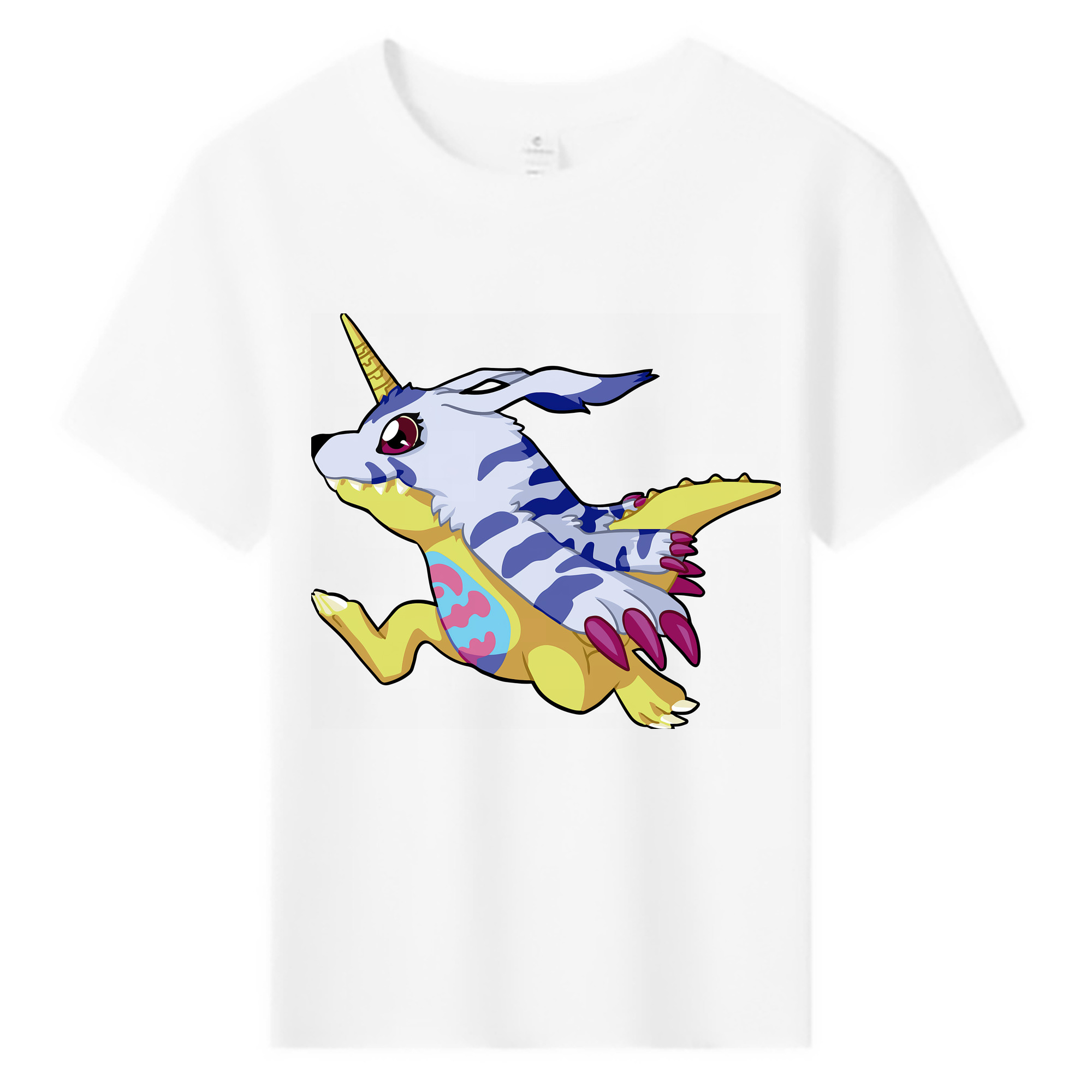 （画像用） Digimon デジタルモンスター/デジモン 綿100％キッズTシャツ（フロントプリント）