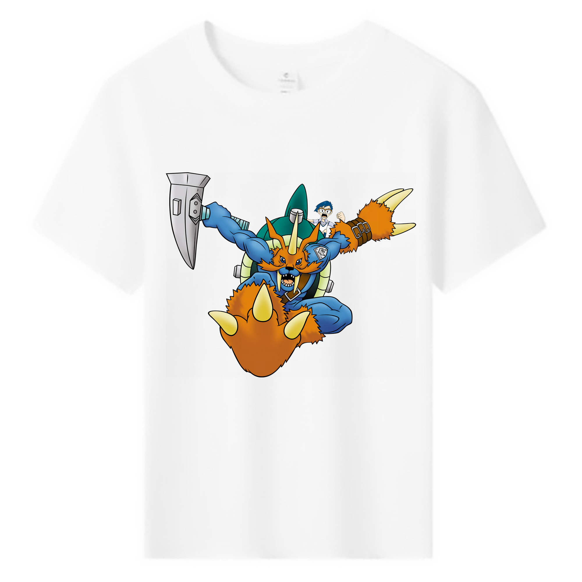 （画像用） Digimon デジタルモンスター/デジモン 綿100％キッズTシャツ（フロントプリント）