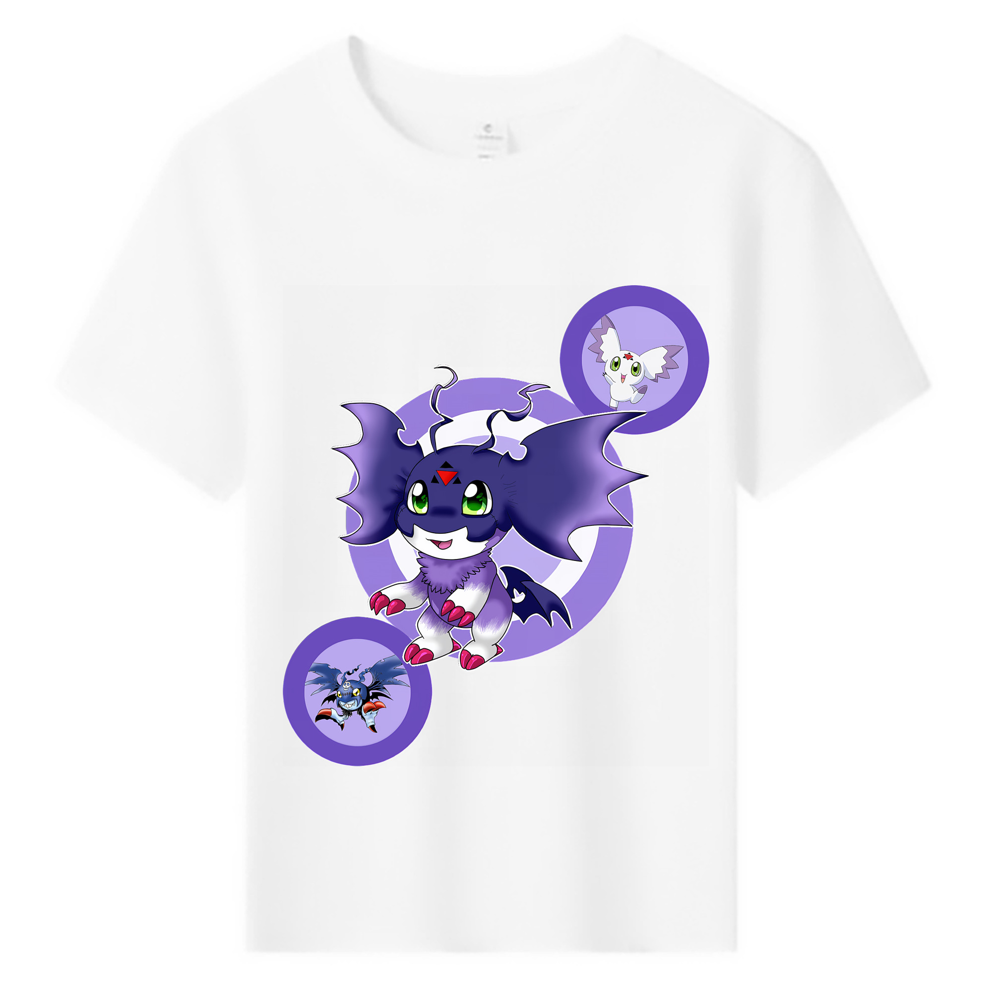 （画像用） Digimon デジタルモンスター/デジモン 綿100％キッズTシャツ（フロントプリント）