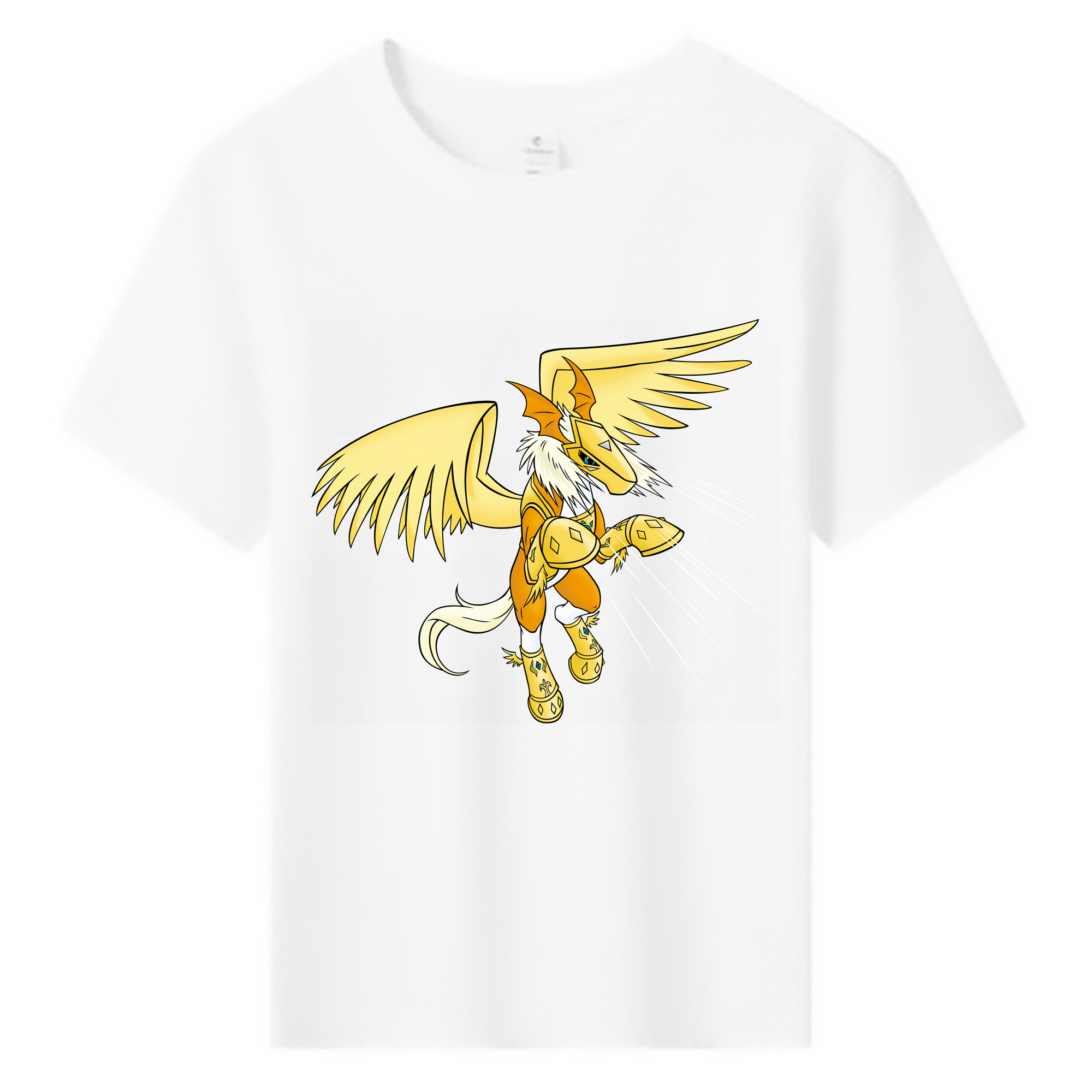 （画像用） Digimon デジタルモンスター/デジモン 綿100％キッズTシャツ（フロントプリント）