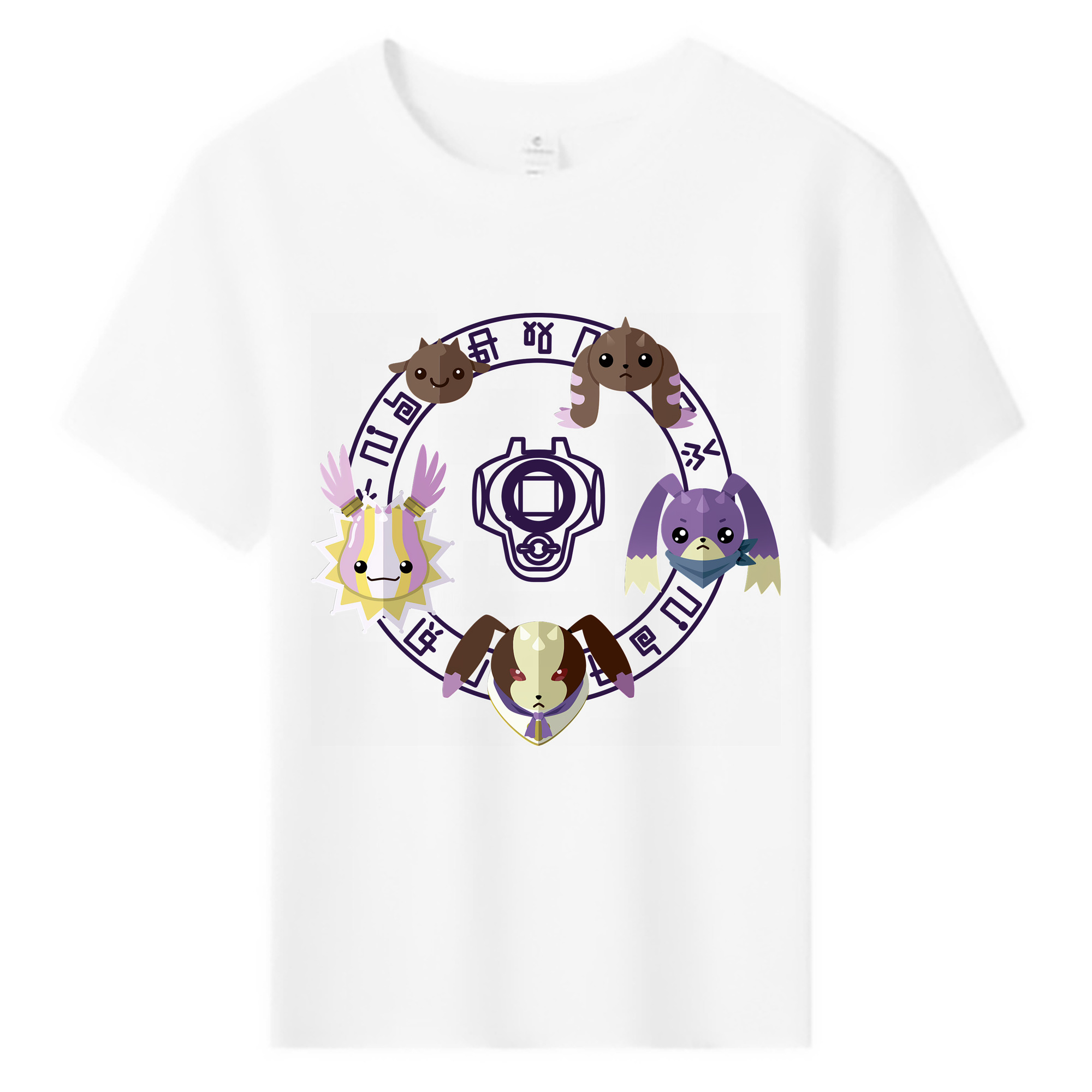 （画像用） Digimon デジタルモンスター/デジモン 綿100％キッズTシャツ（フロントプリント）