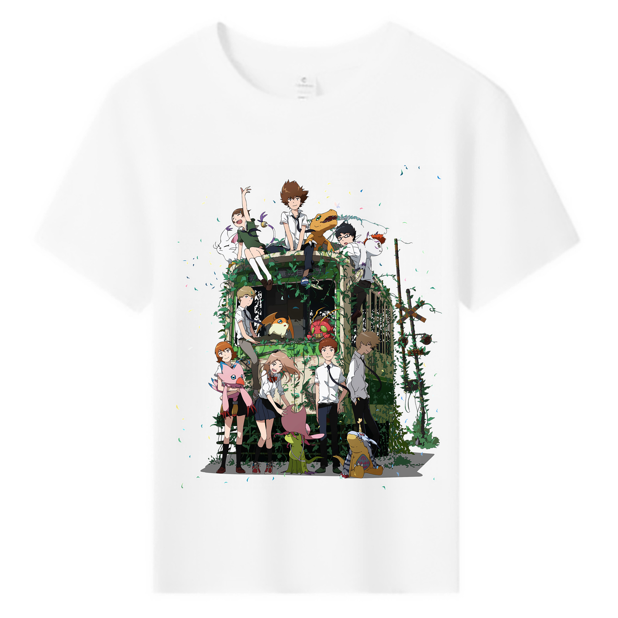 （画像用） Digimon デジタルモンスター/デジモン 綿100％キッズTシャツ（フロントプリント）