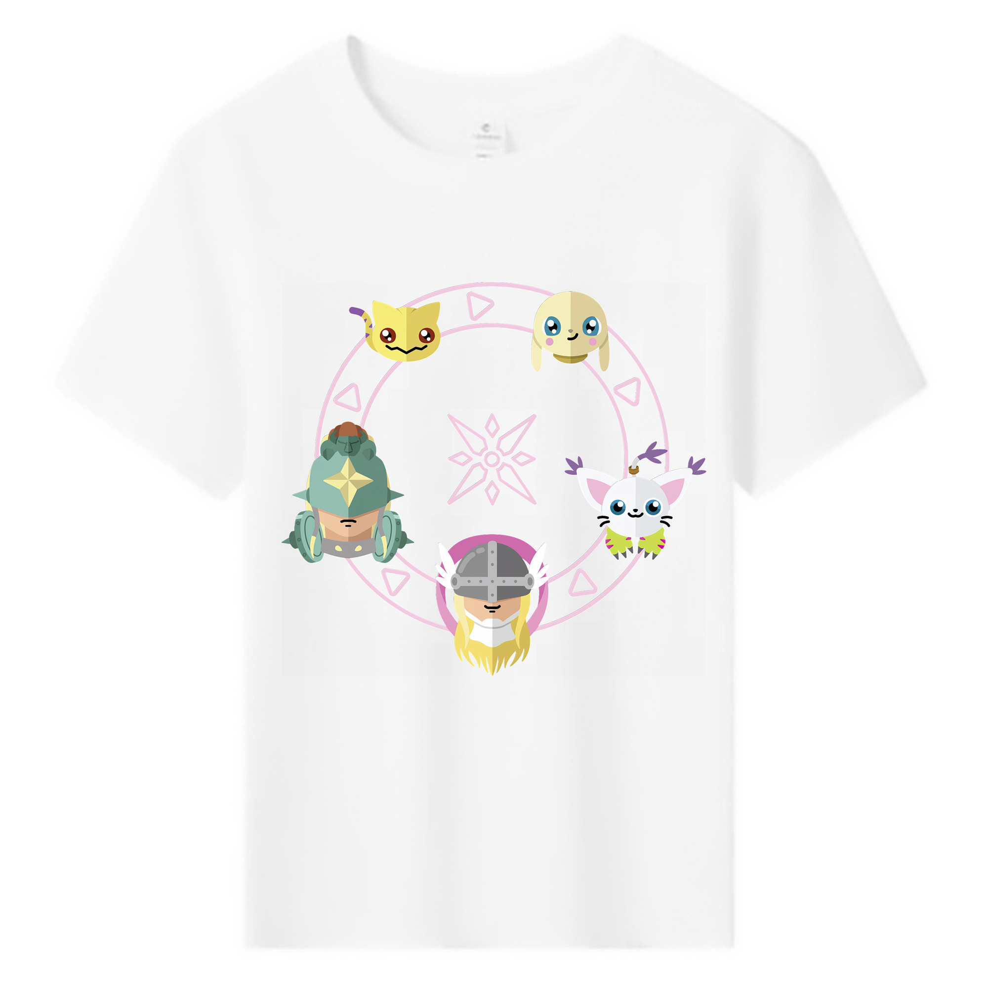（画像用） Digimon デジタルモンスター/デジモン 綿100％キッズTシャツ（フロントプリント）