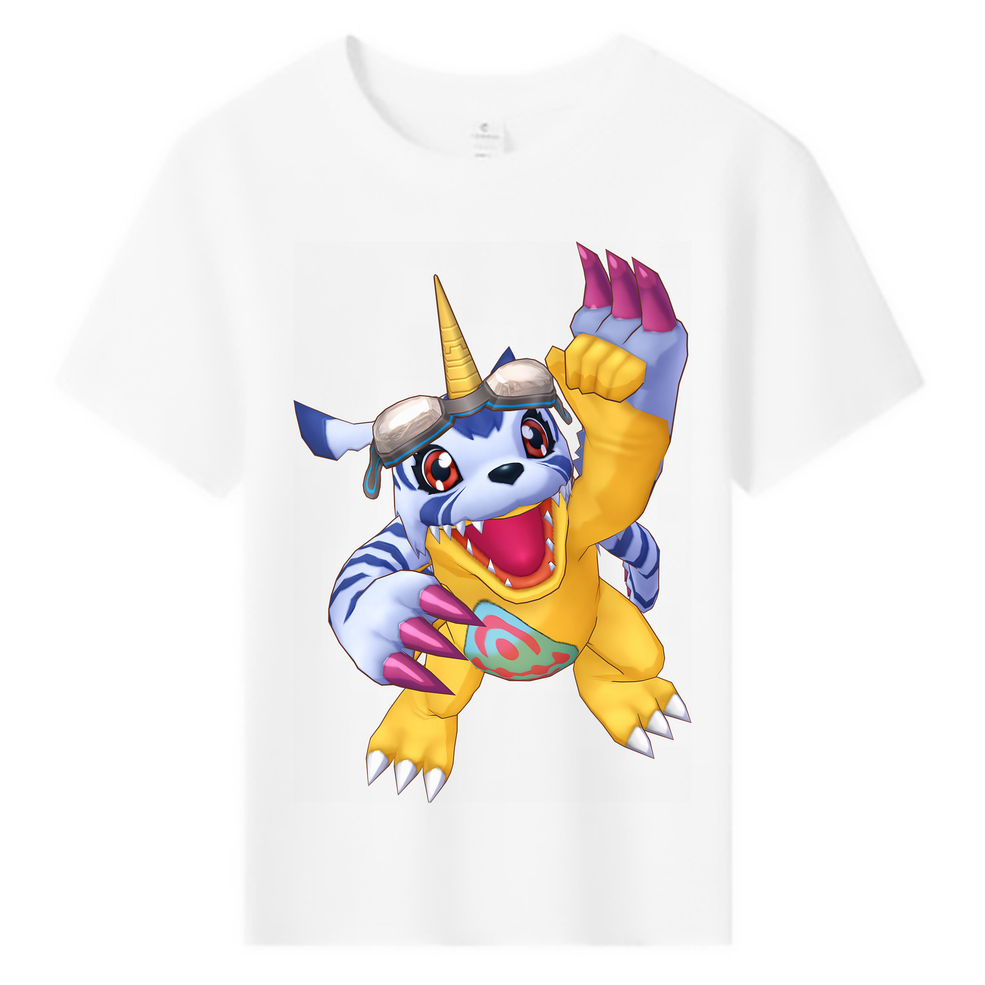 （画像用） Digimon デジタルモンスター/デジモン 綿100％キッズTシャツ（フロントプリント）